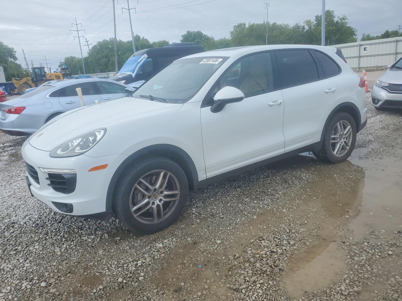 2015 Porsche Cayenne S White vin: WP1AB2A27FLA61149