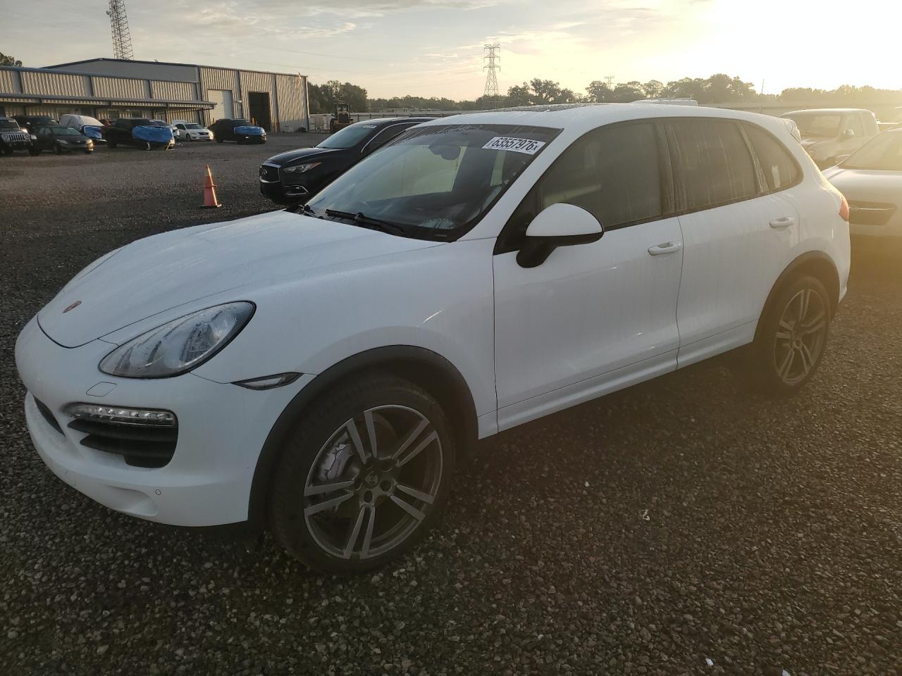2013 Porsche Cayenne S White vin: WP1AB2A28DLA80029