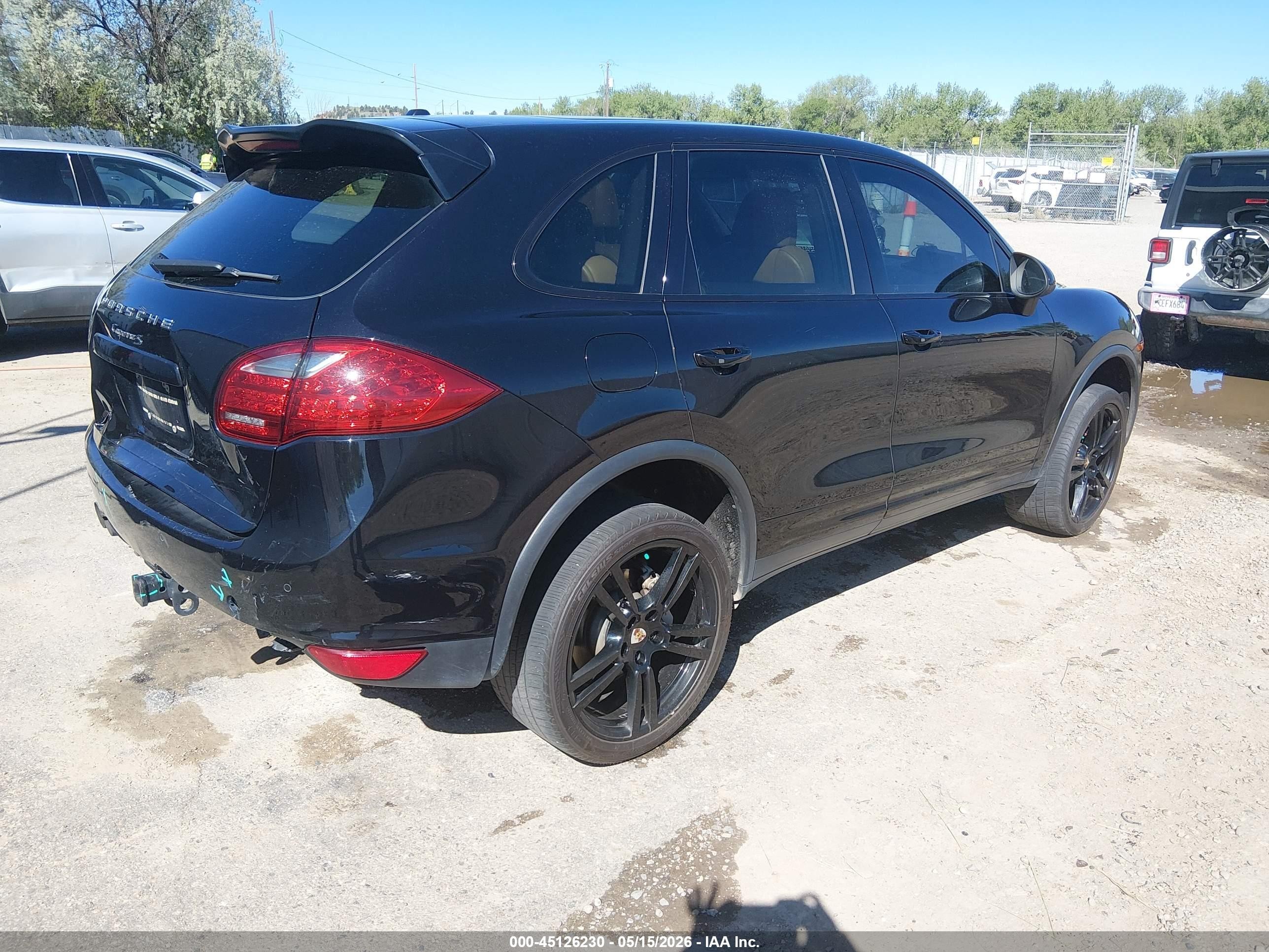 2012 Porsche Cayenne S Black vin: WP1AB2A29CLA47703