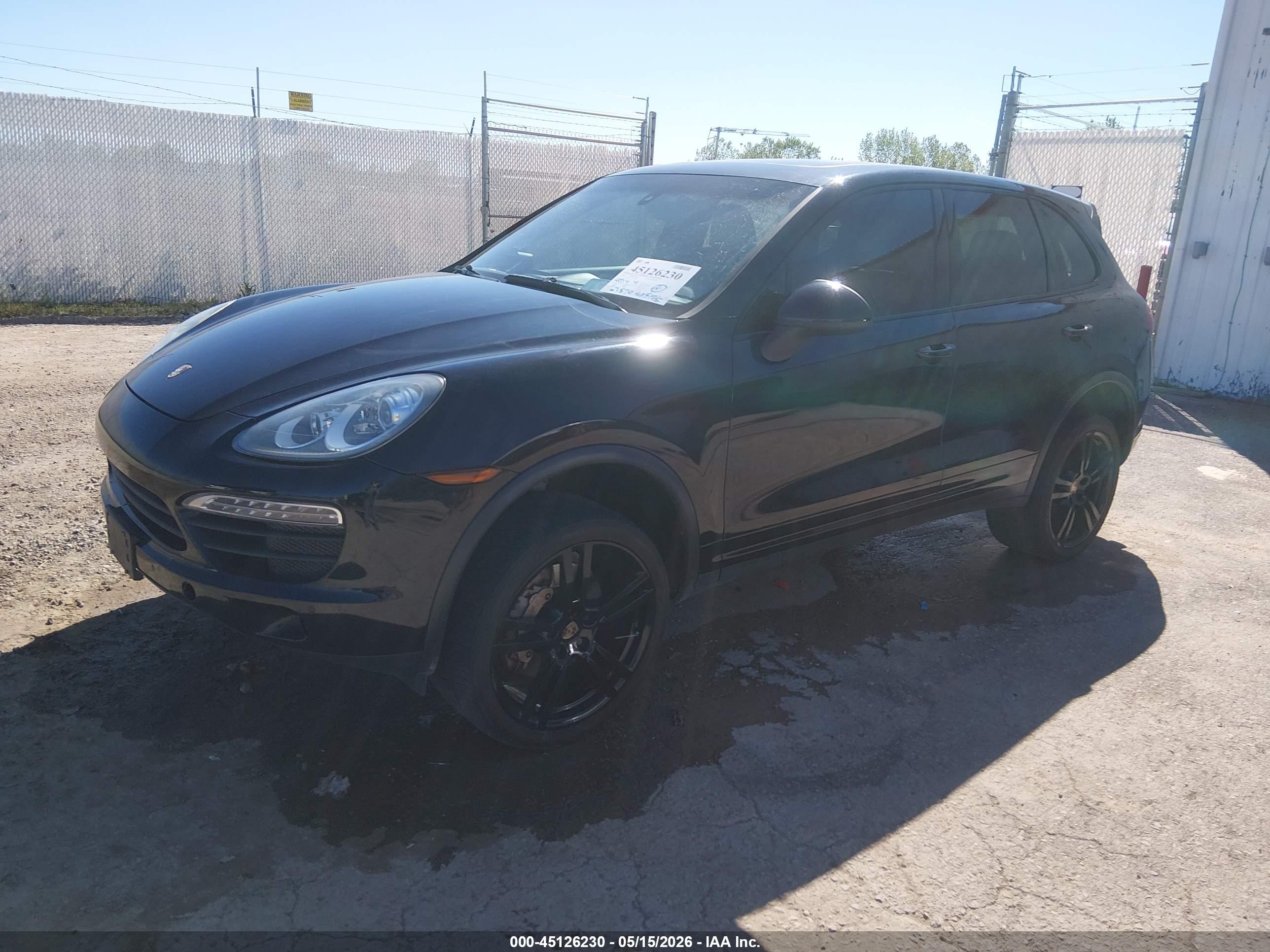 2012 Porsche Cayenne S Black vin: WP1AB2A29CLA47703