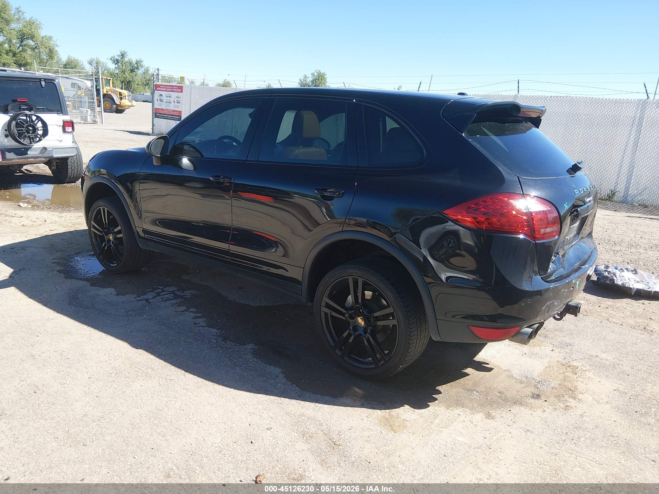 2012 Porsche Cayenne S Black vin: WP1AB2A29CLA47703