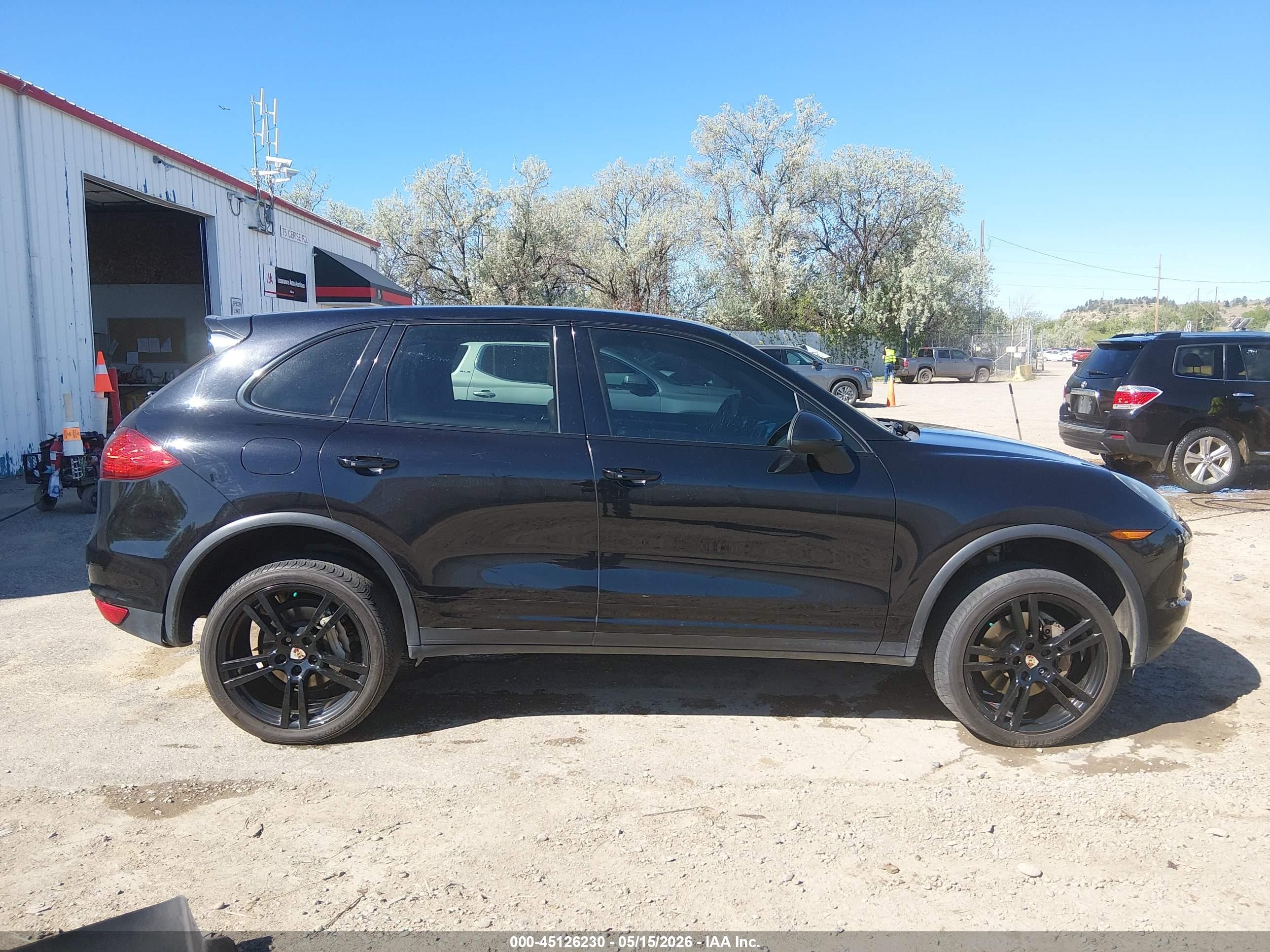 2012 Porsche Cayenne S Black vin: WP1AB2A29CLA47703
