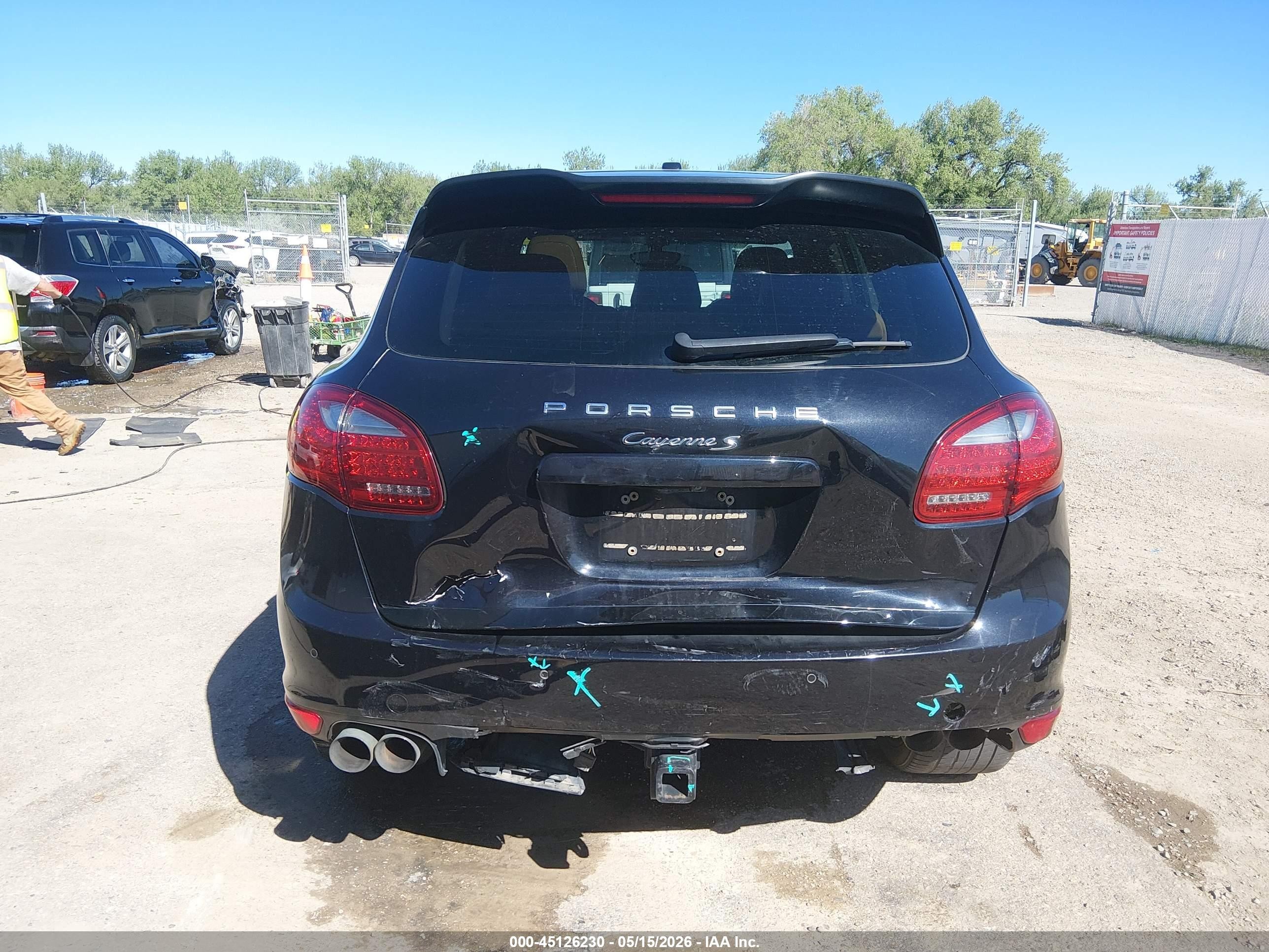 2012 Porsche Cayenne S Black vin: WP1AB2A29CLA47703