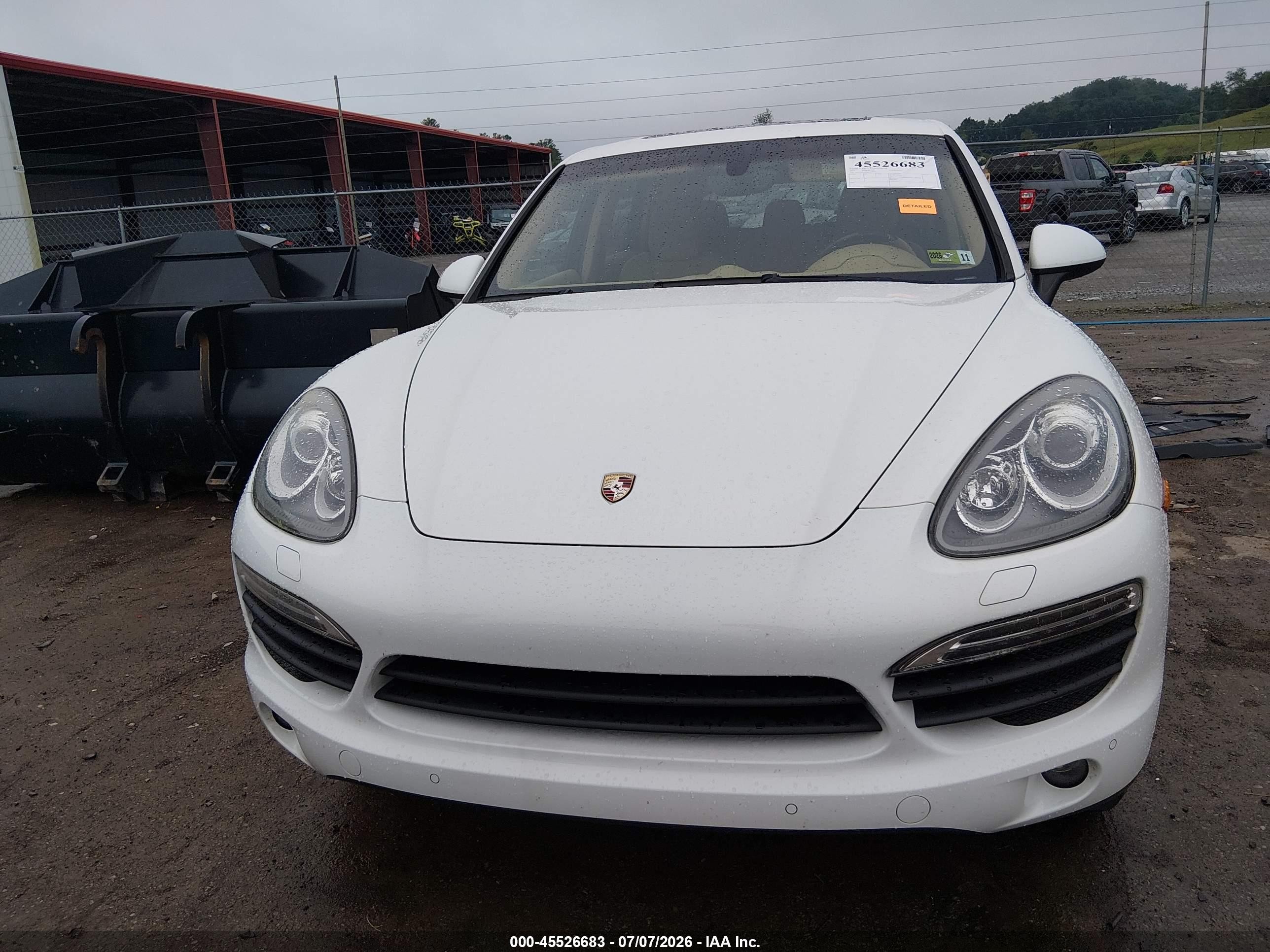 2013 Porsche Cayenne S White vin: WP1AB2A29DLA84042
