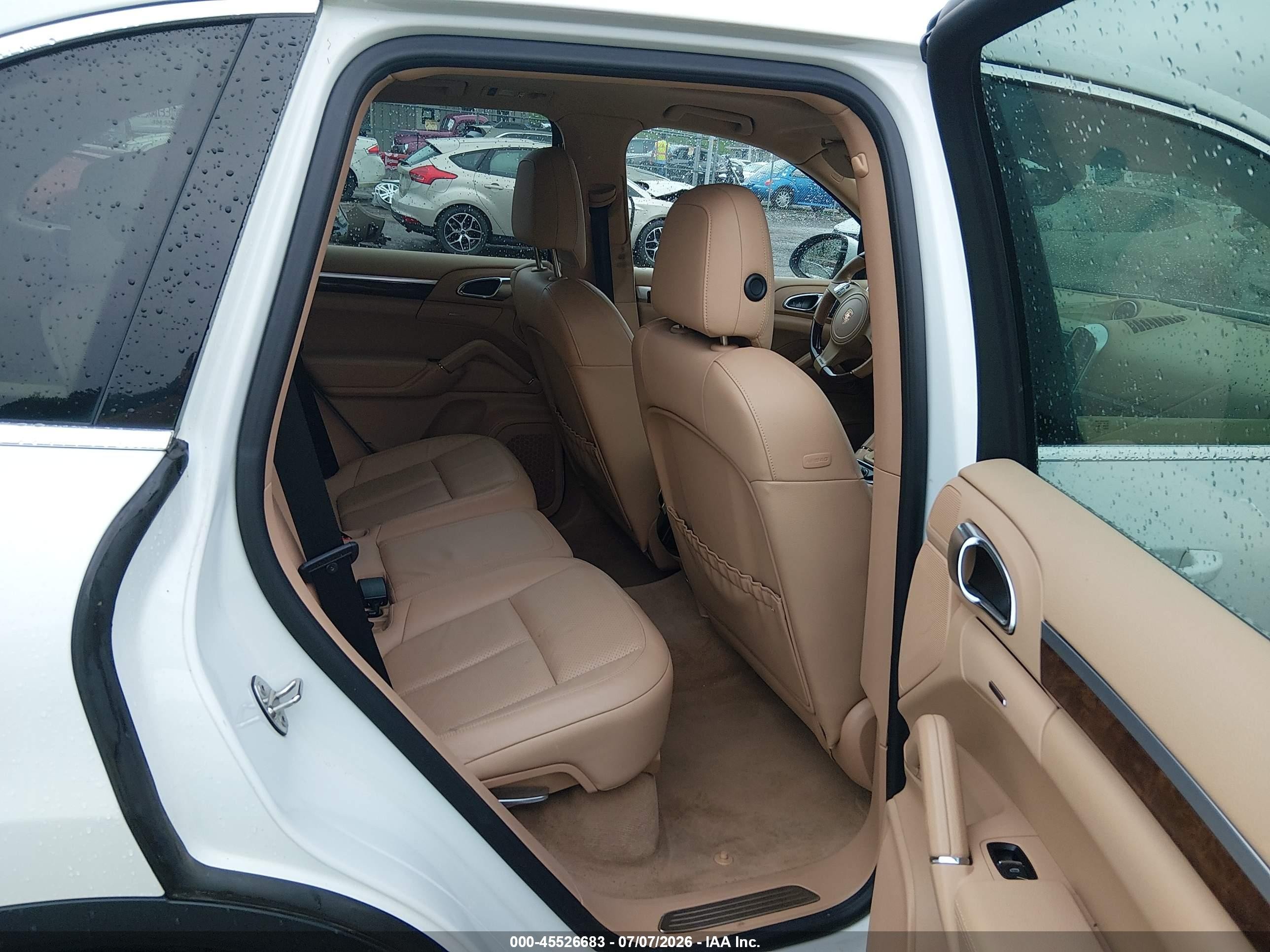 2013 Porsche Cayenne S White vin: WP1AB2A29DLA84042