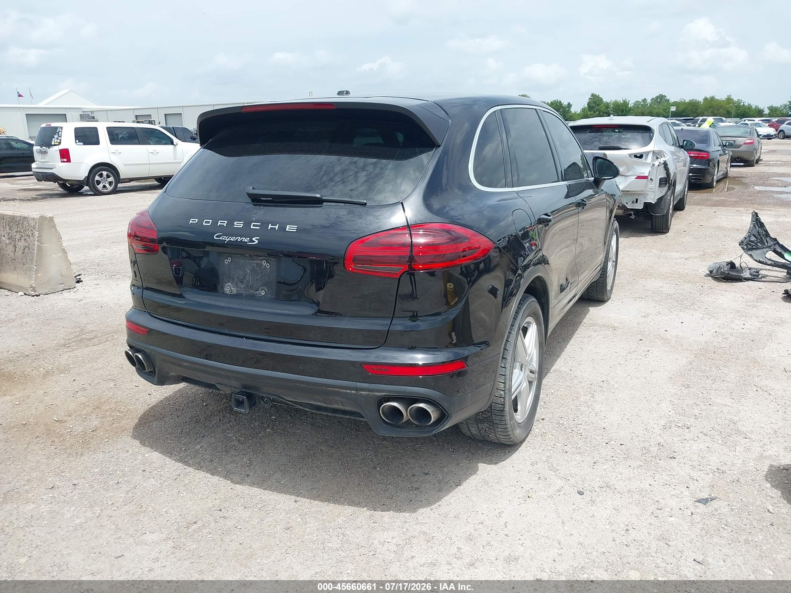 2015 Porsche Cayenne S Black vin: WP1AB2A29FLA56213