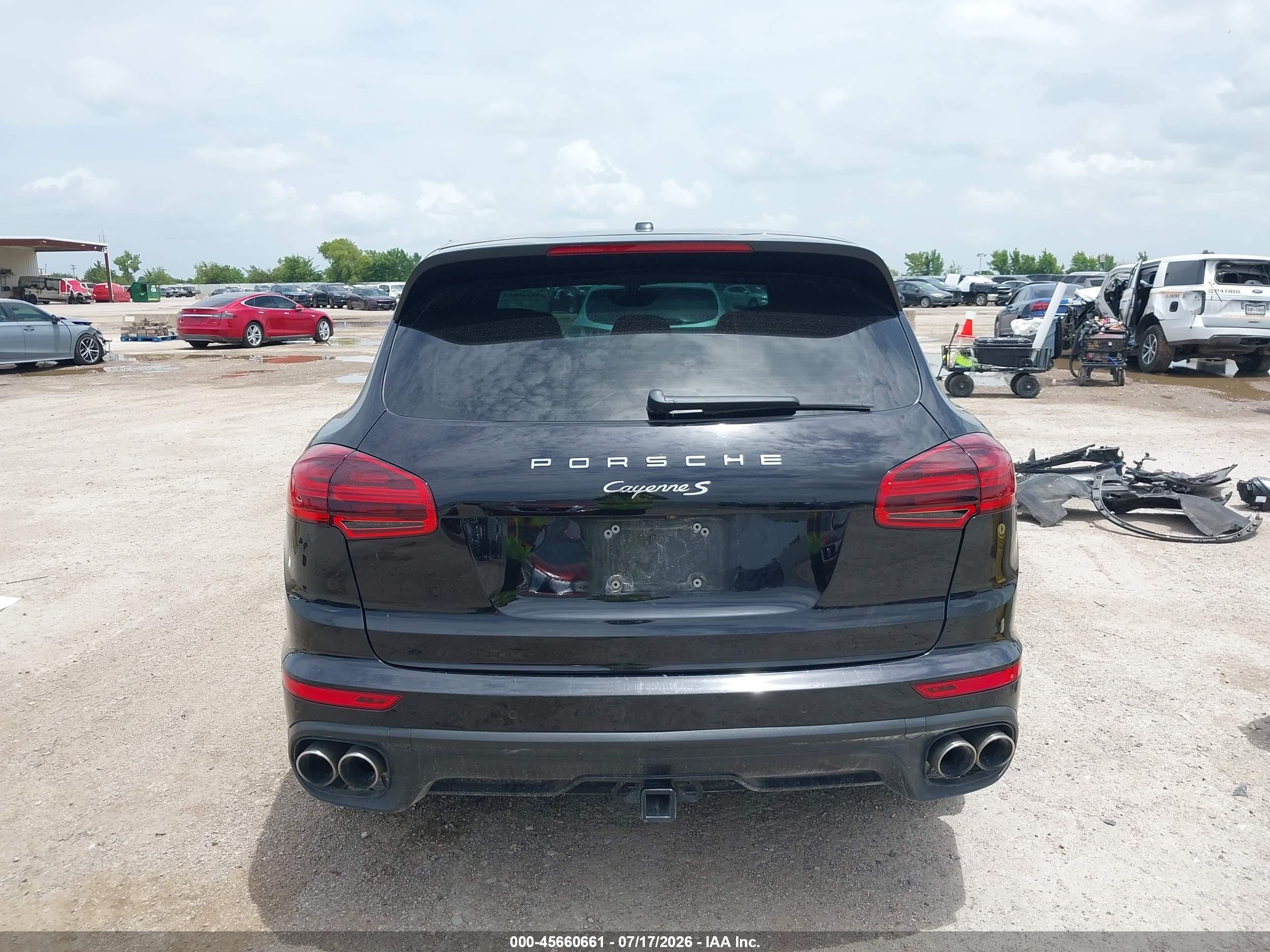 2015 Porsche Cayenne S Black vin: WP1AB2A29FLA56213