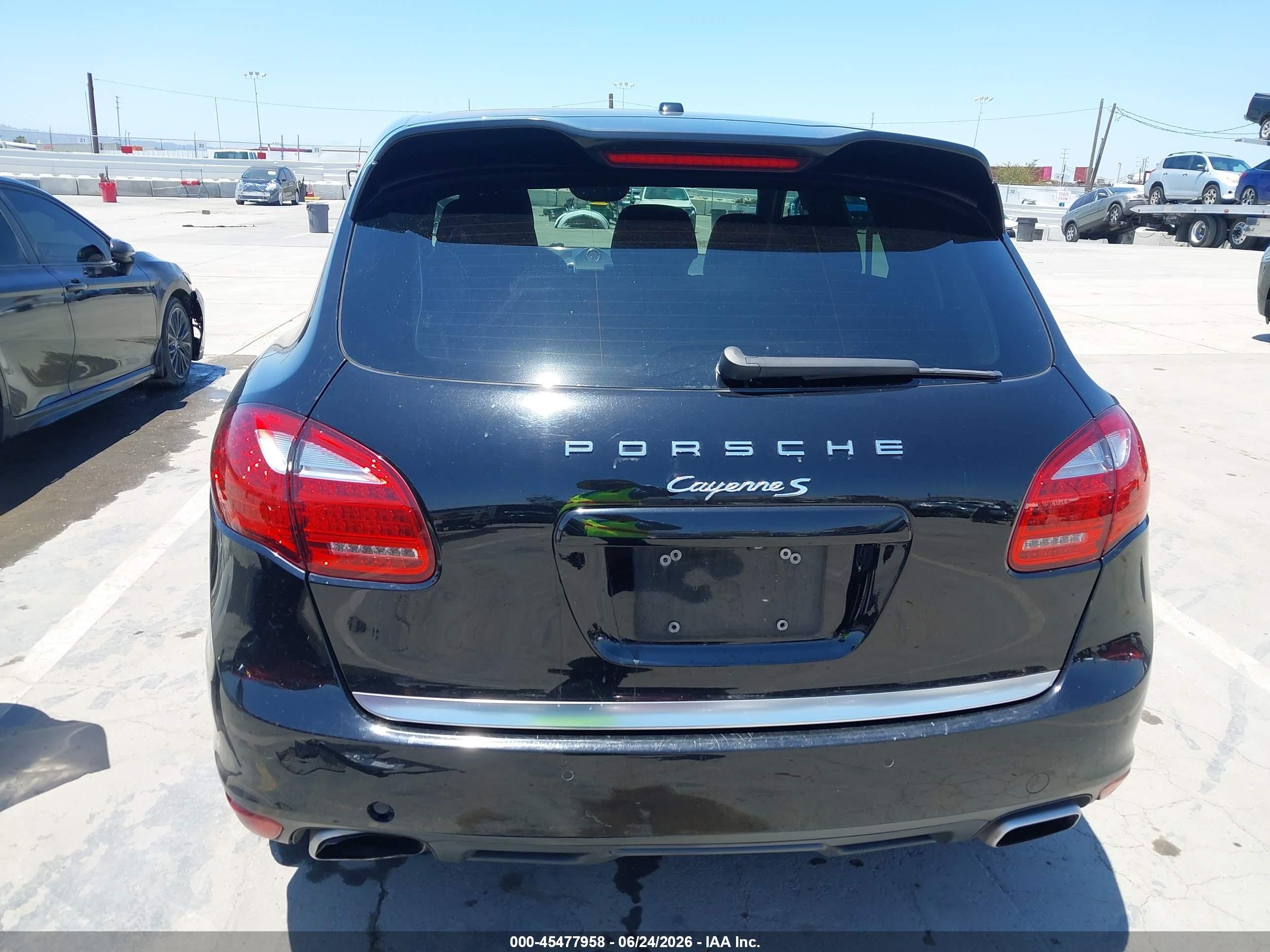 2013 Porsche Cayenne S Black vin: WP1AB2A2XDLA85863
