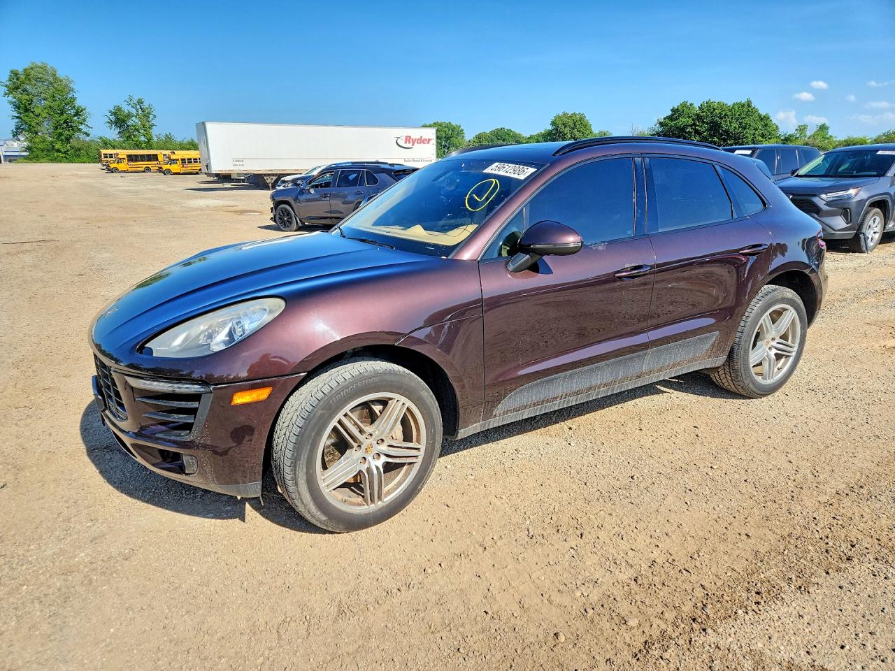 2015 Porsche Macan S Burgundy vin: WP1AB2A51FLB66621