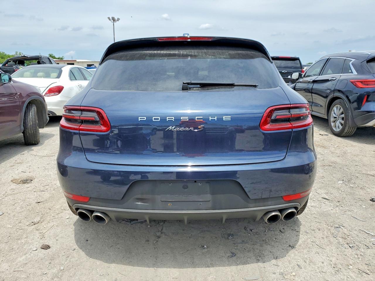 2015 Porsche Macan S Синий vin: WP1AB2A52FLB52324