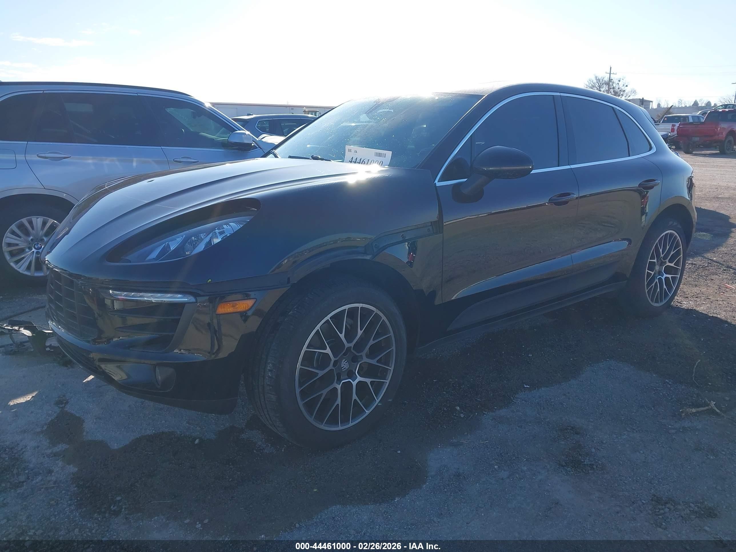 2015 Porsche Macan S Черный vin: WP1AB2A52FLB60021
