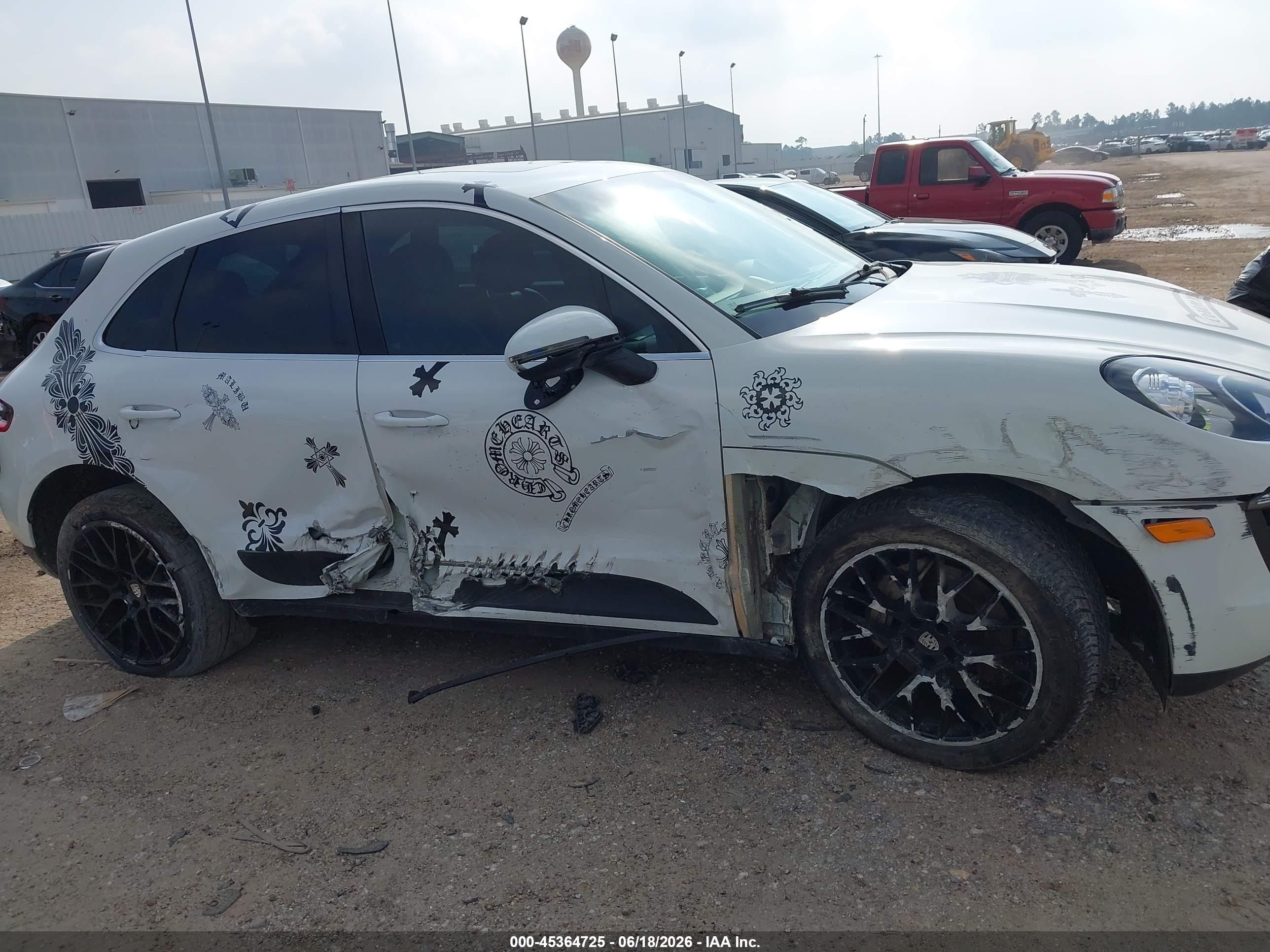 2015 Porsche Macan S White vin: WP1AB2A54FLB71571