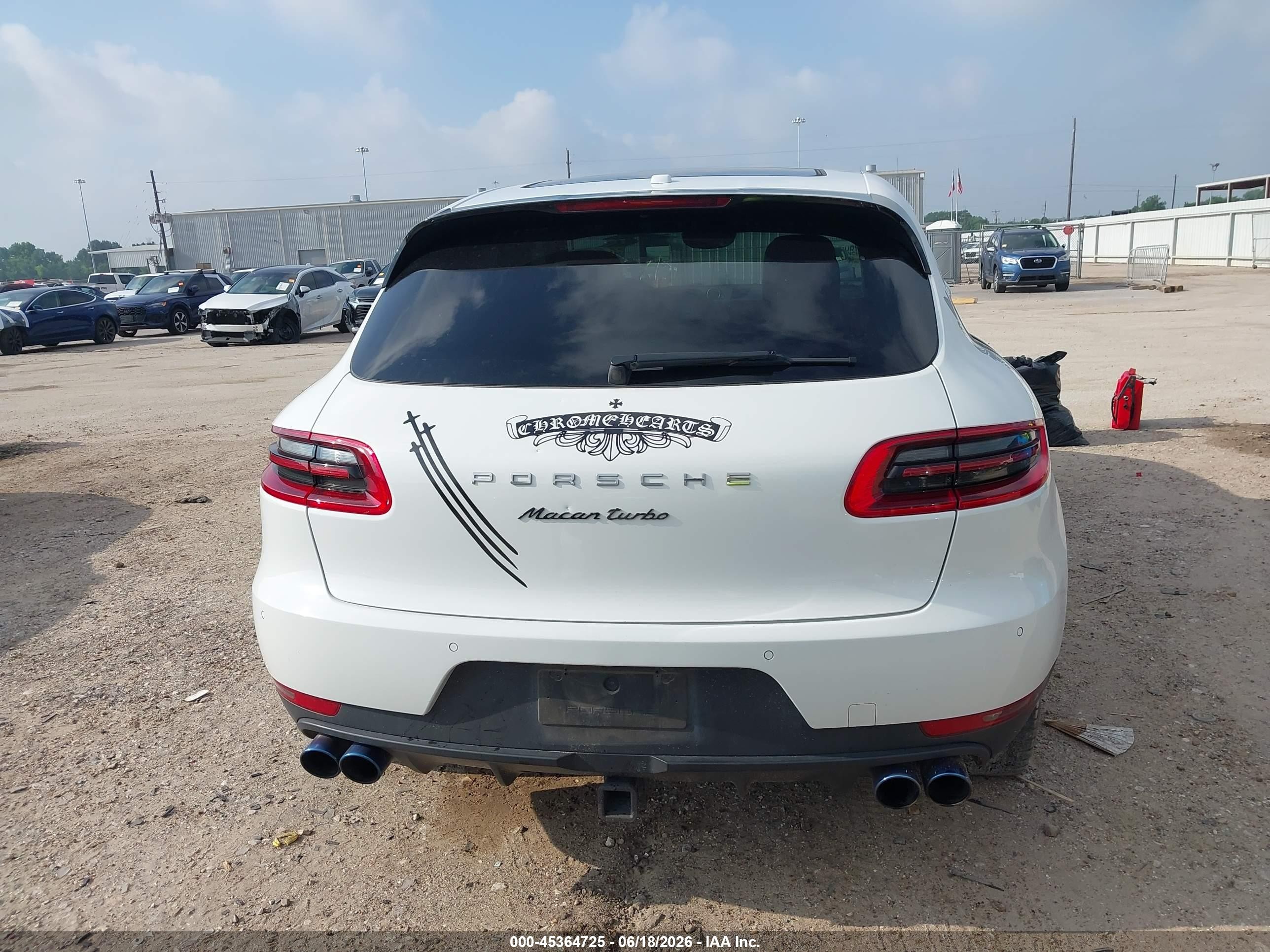 2015 Porsche Macan S White vin: WP1AB2A54FLB71571