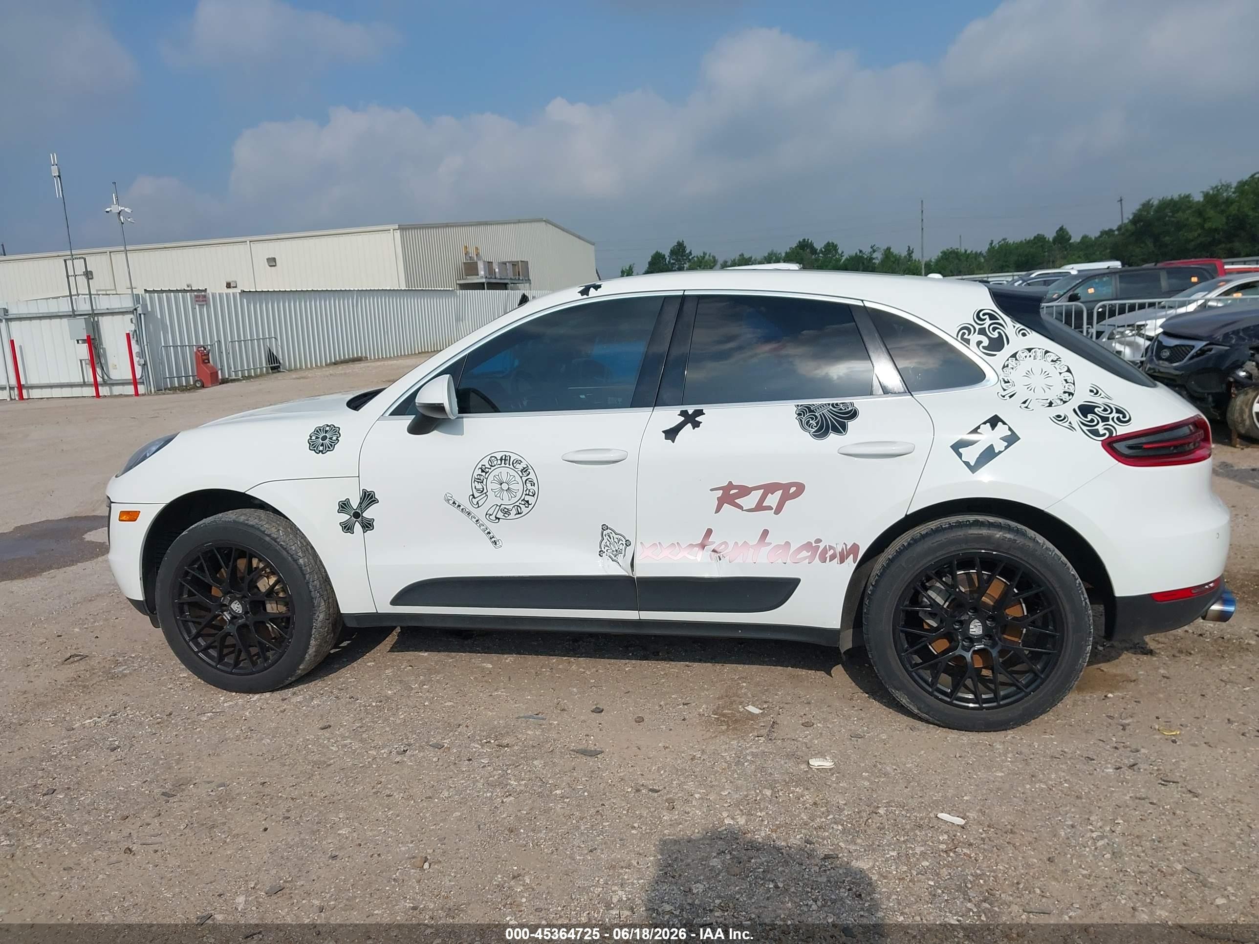 2015 Porsche Macan S White vin: WP1AB2A54FLB71571