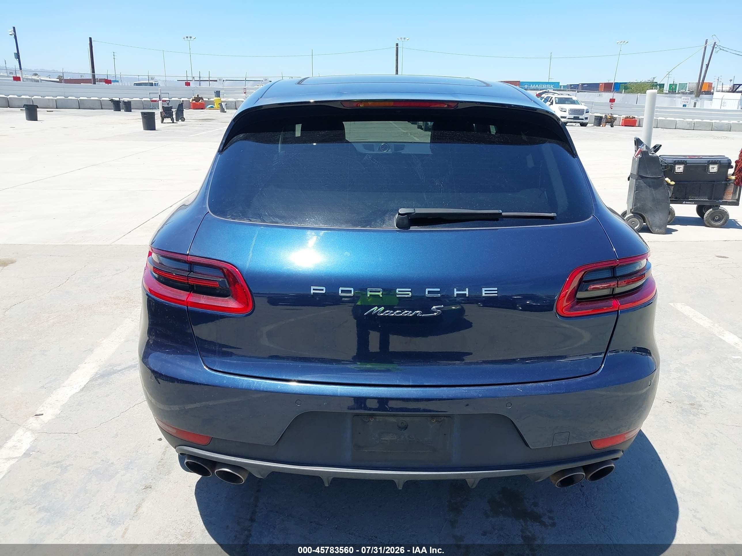 2015 Porsche Macan S Dark Blue vin: WP1AB2A54FLB74115