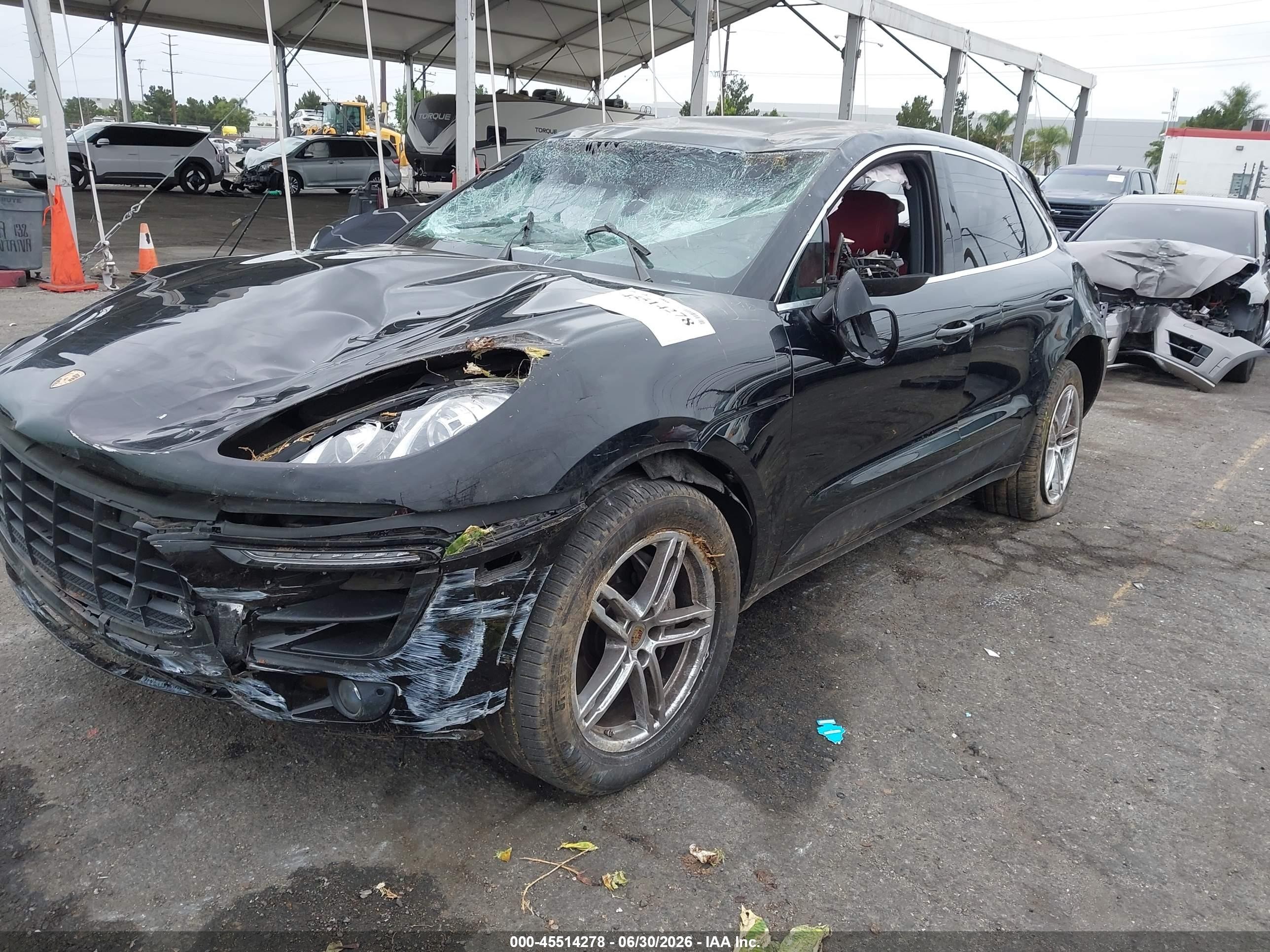 2015 Porsche Macan S Черный vin: WP1AB2A55FLB44279
