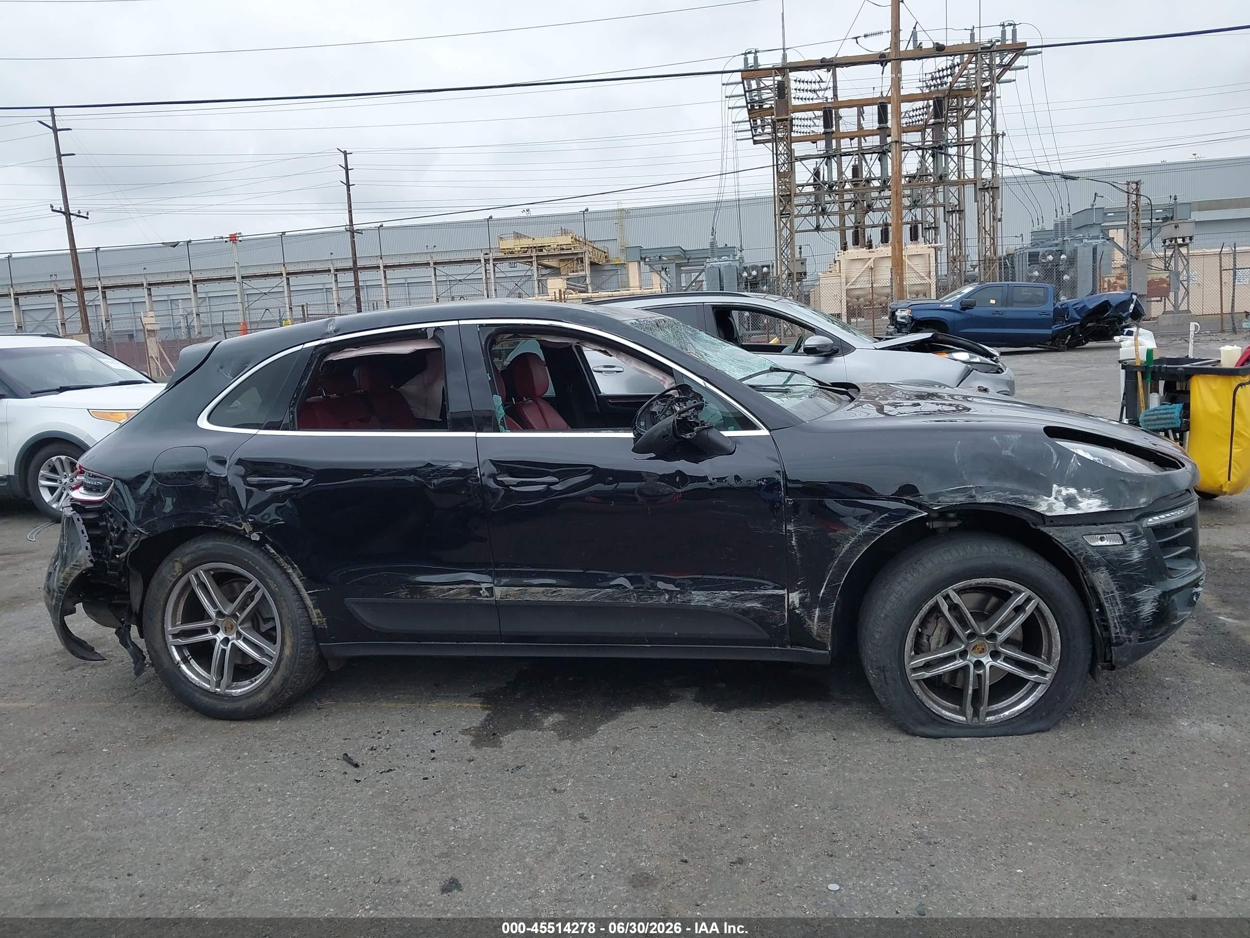 2015 Porsche Macan S Черный vin: WP1AB2A55FLB44279