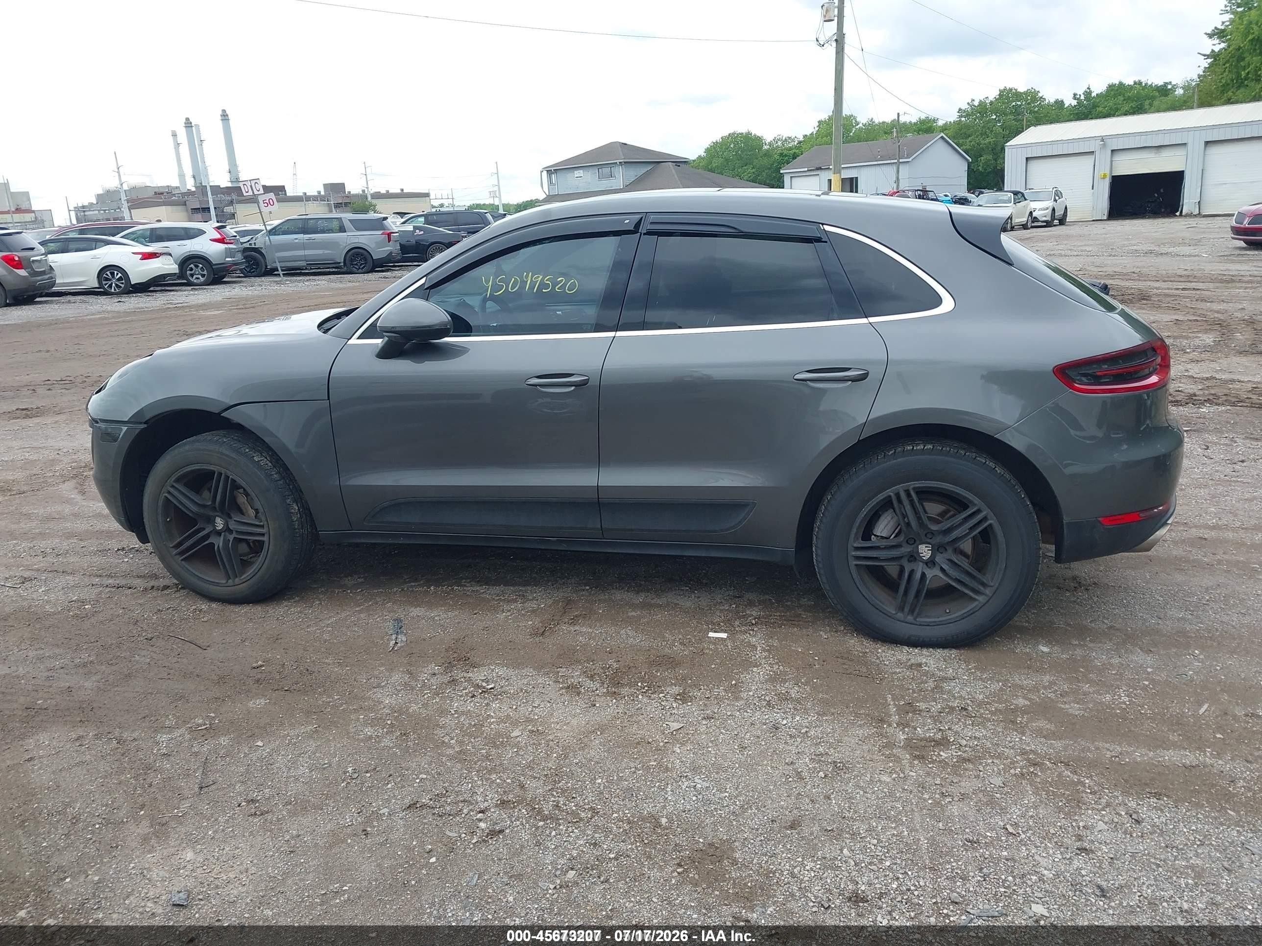 2015 Porsche Macan S Серый vin: WP1AB2A55FLB67836