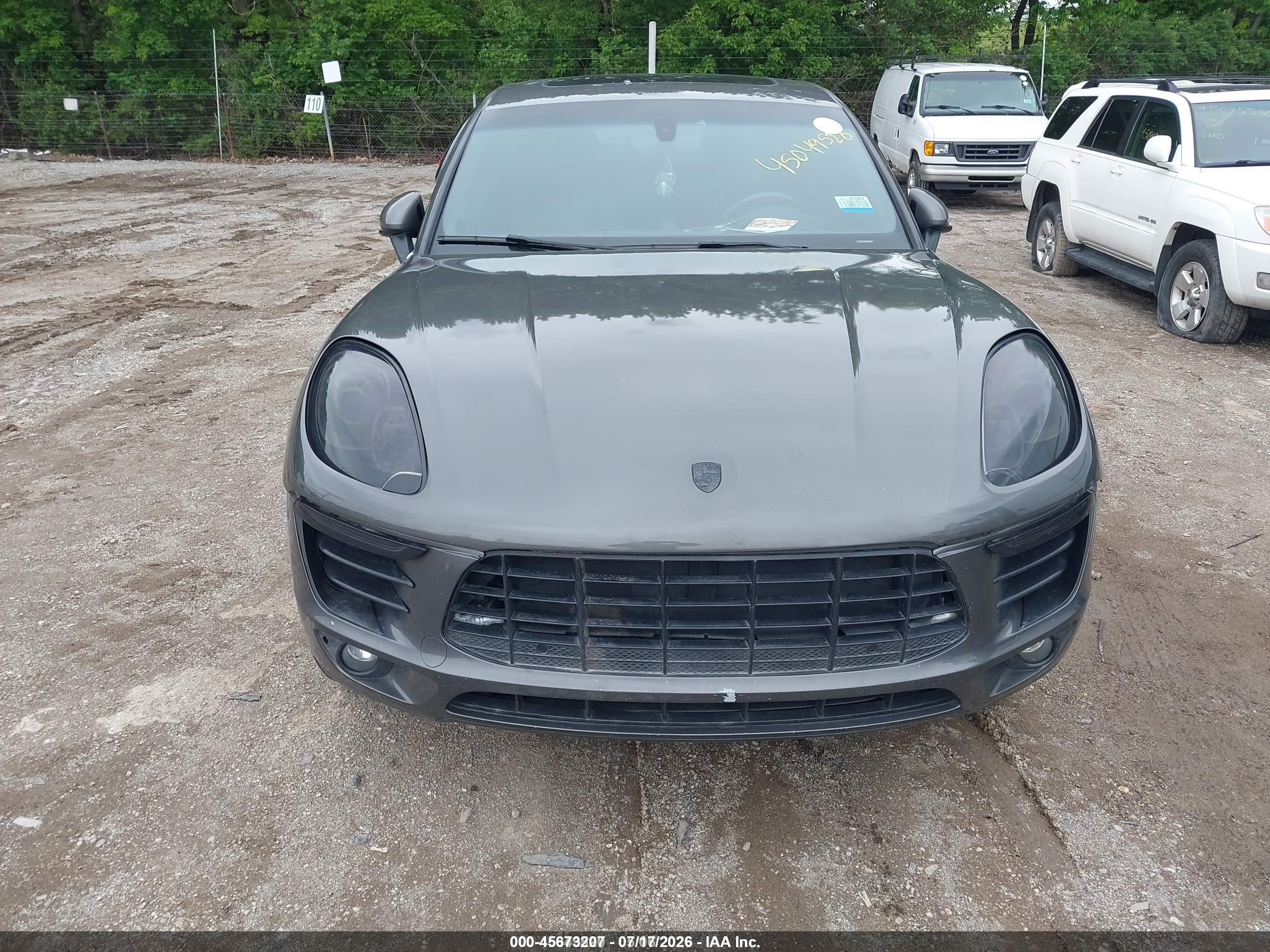 2015 Porsche Macan S Серый vin: WP1AB2A55FLB67836