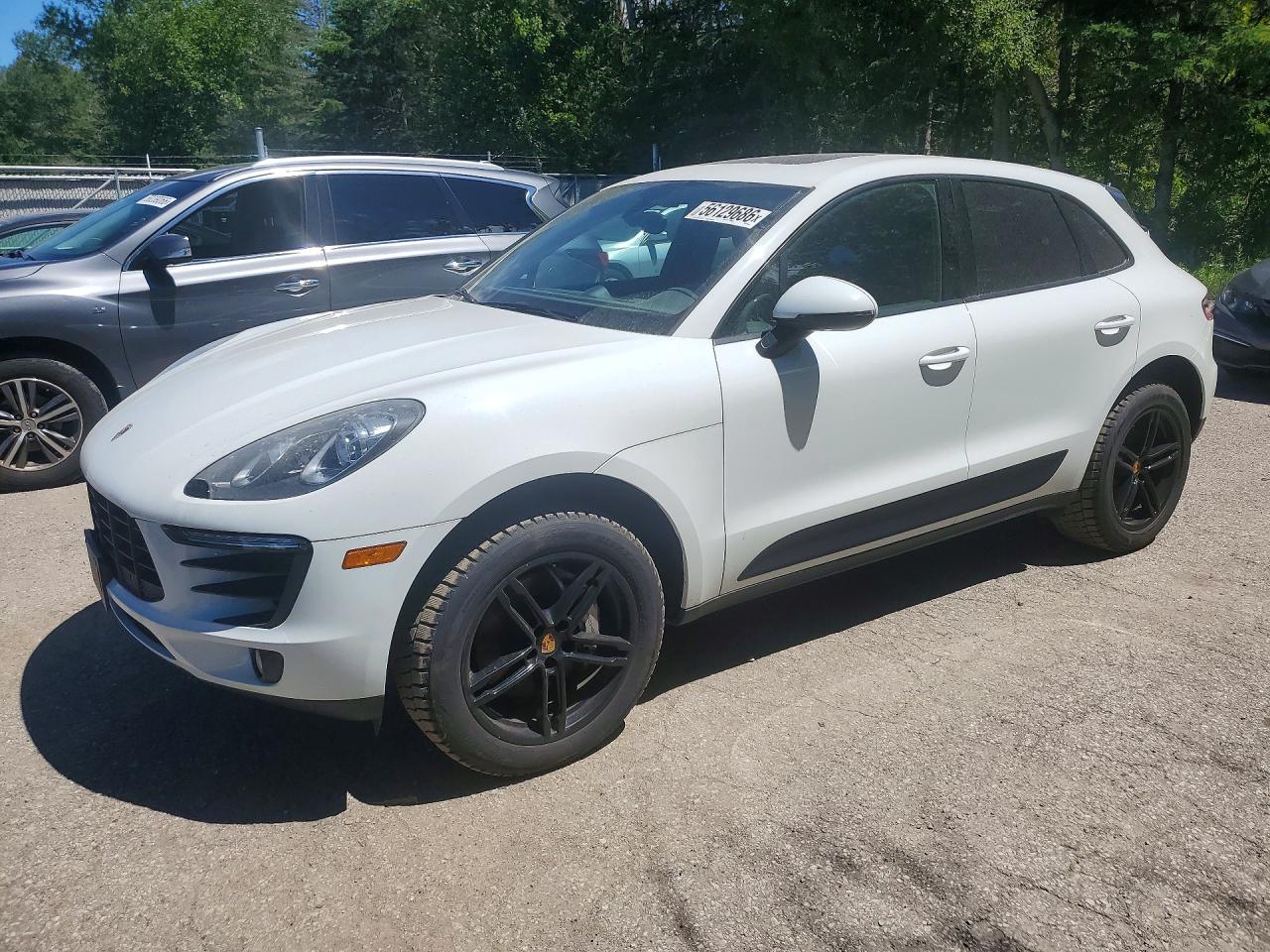 2015 Porsche Macan S White vin: WP1AB2A55FLB72406