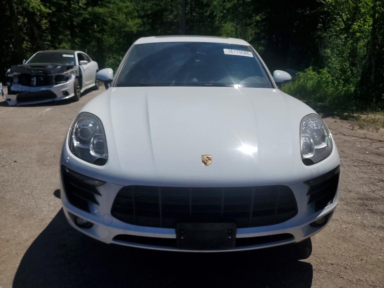 2015 Porsche Macan S White vin: WP1AB2A55FLB72406