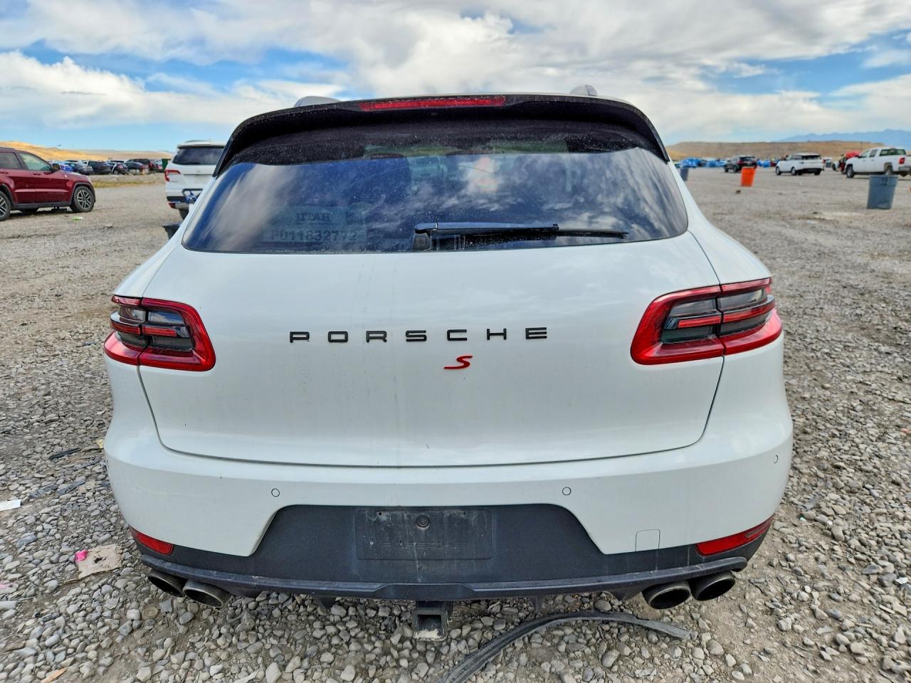 2015 Porsche Macan S White vin: WP1AB2A56FLB43013
