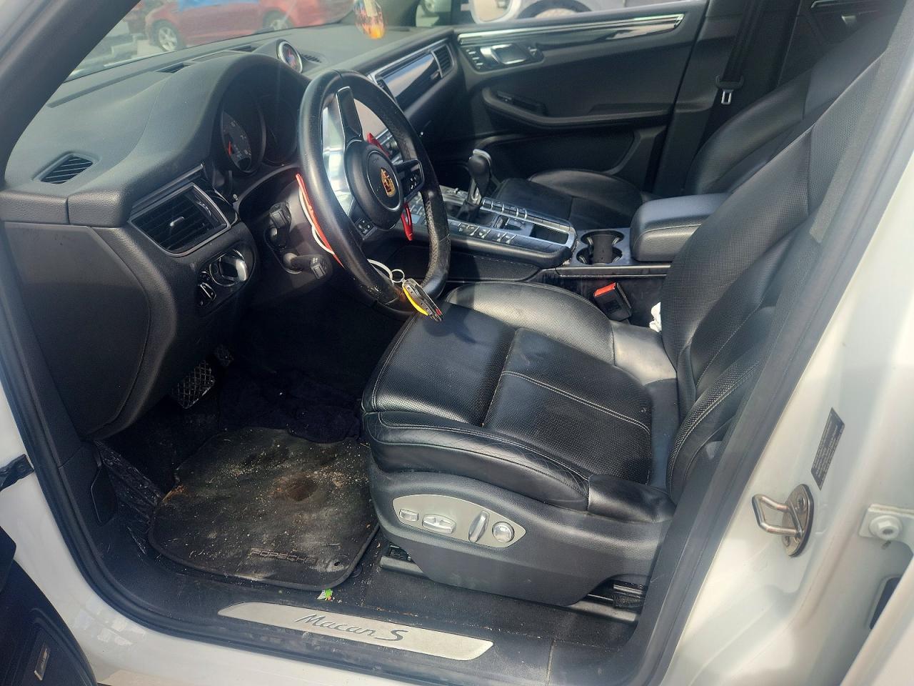 2015 Porsche Macan S White vin: WP1AB2A56FLB74133