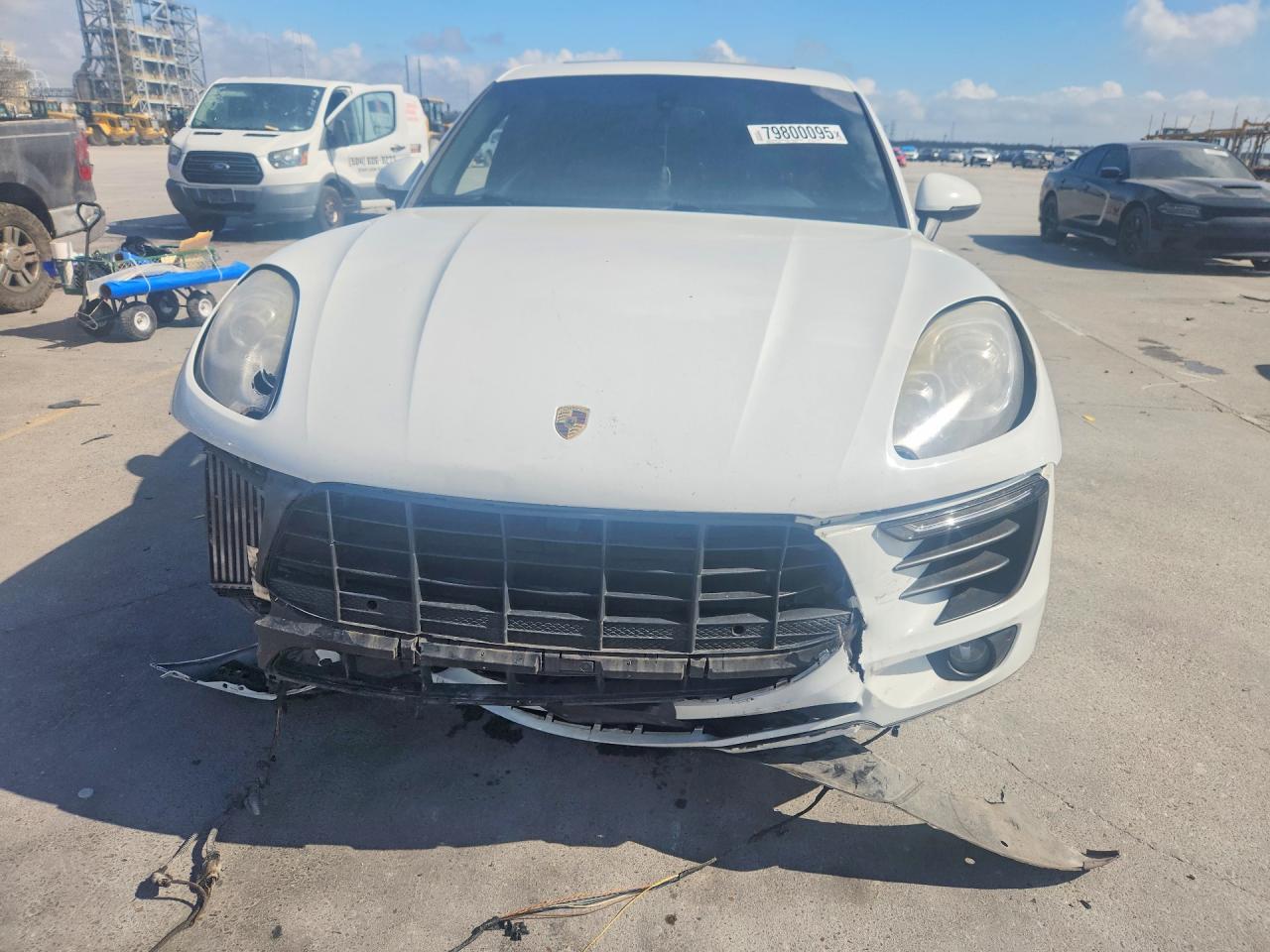 2015 Porsche Macan S White vin: WP1AB2A56FLB74133