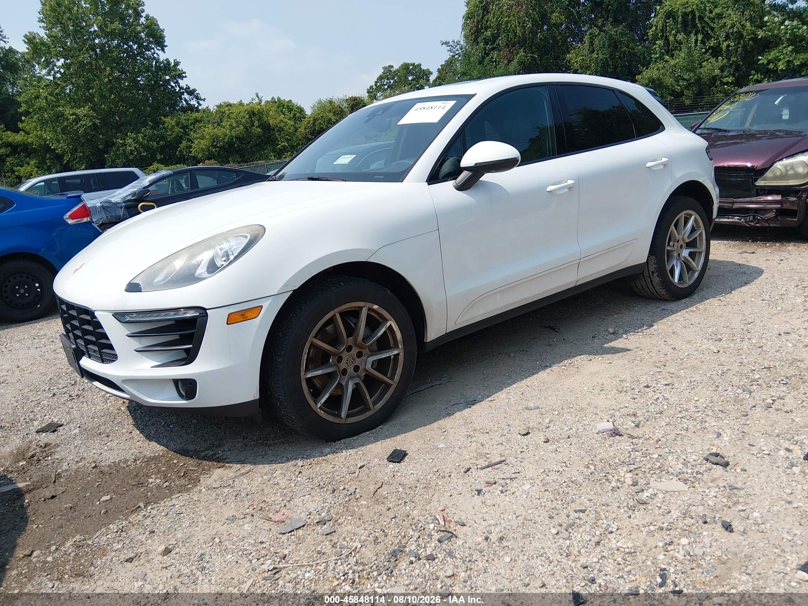 2015 Porsche Macan S Белый vin: WP1AB2A57FLB56336