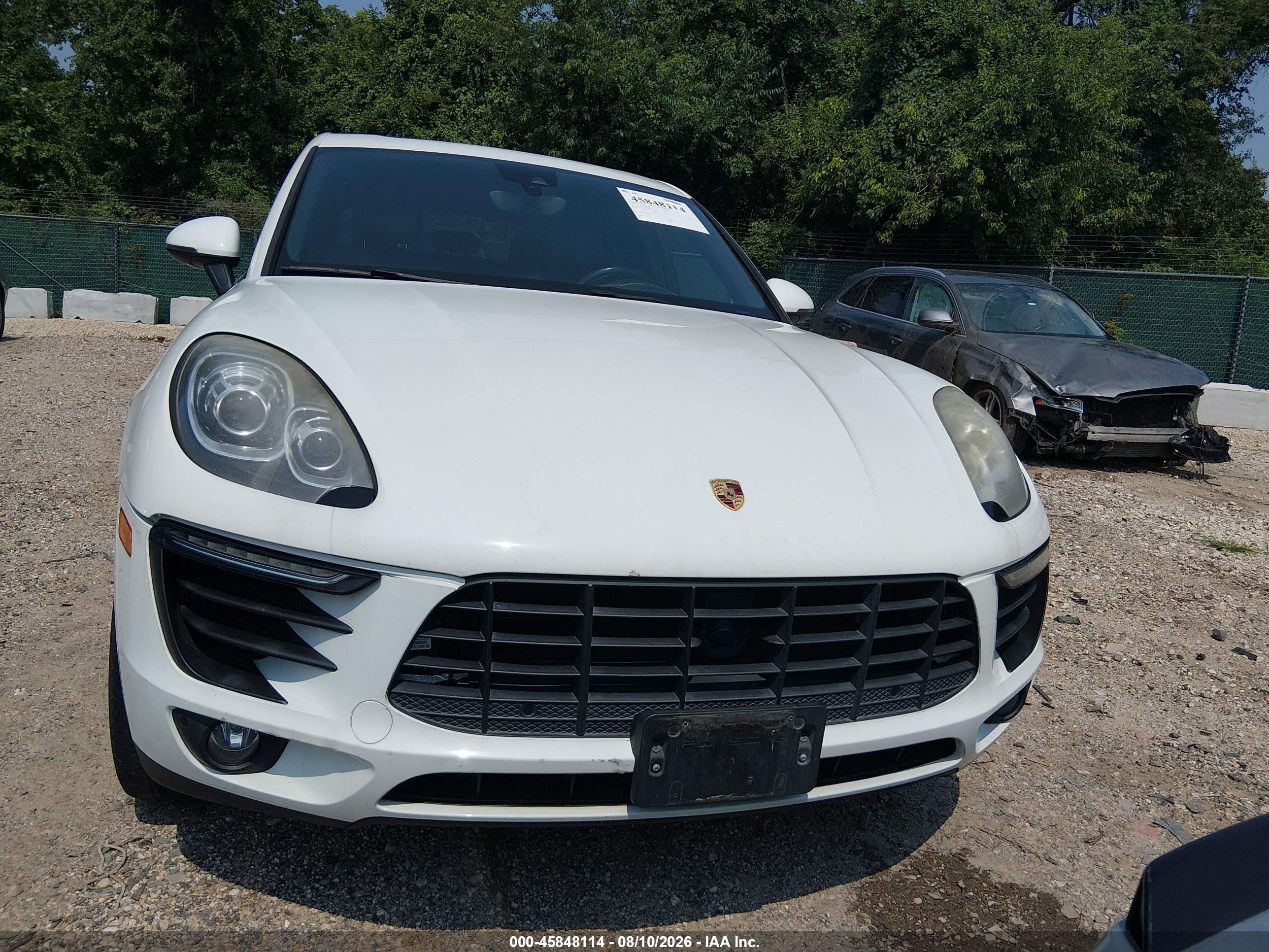2015 Porsche Macan S Белый vin: WP1AB2A57FLB56336