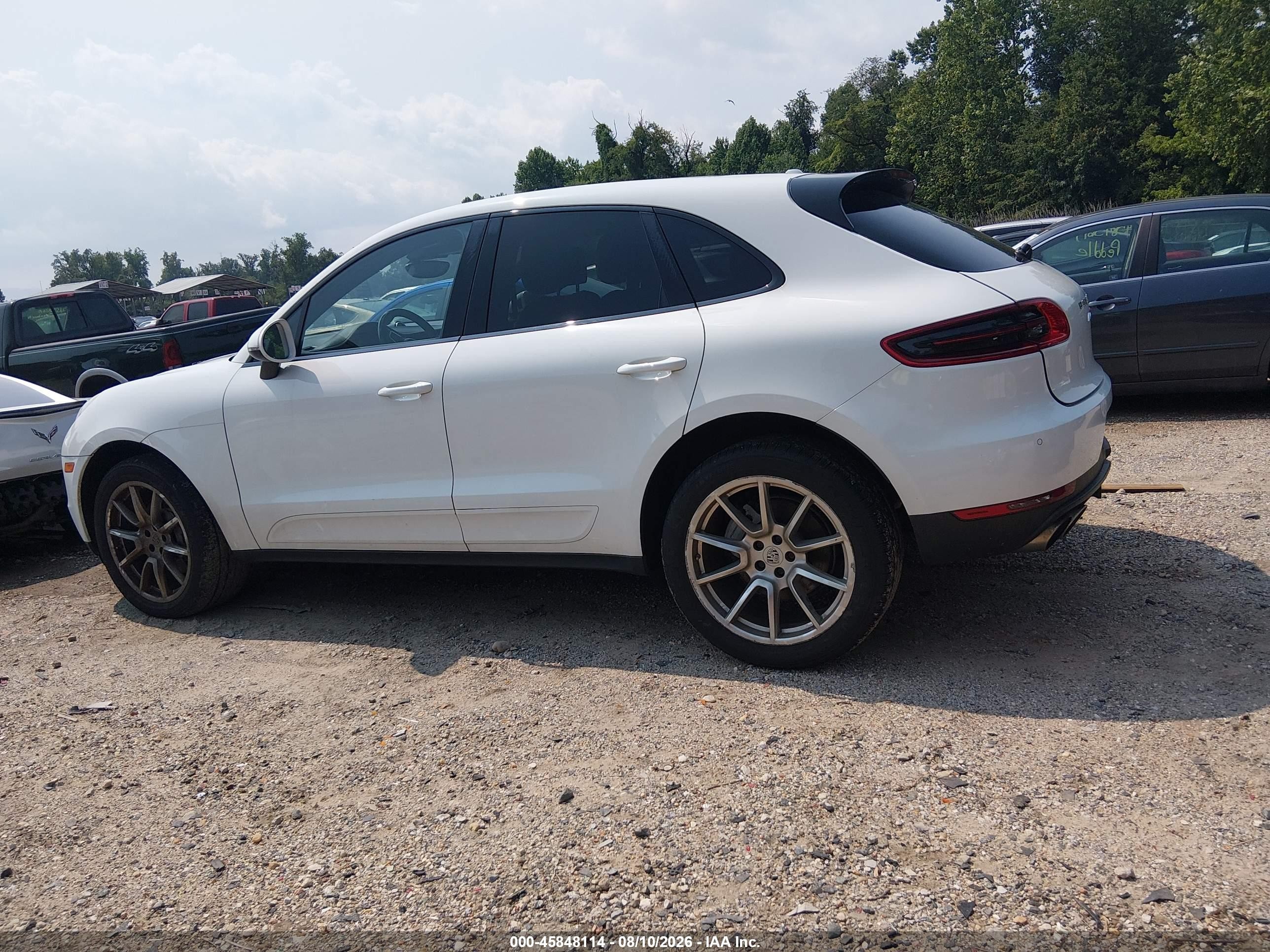 2015 Porsche Macan S Белый vin: WP1AB2A57FLB56336
