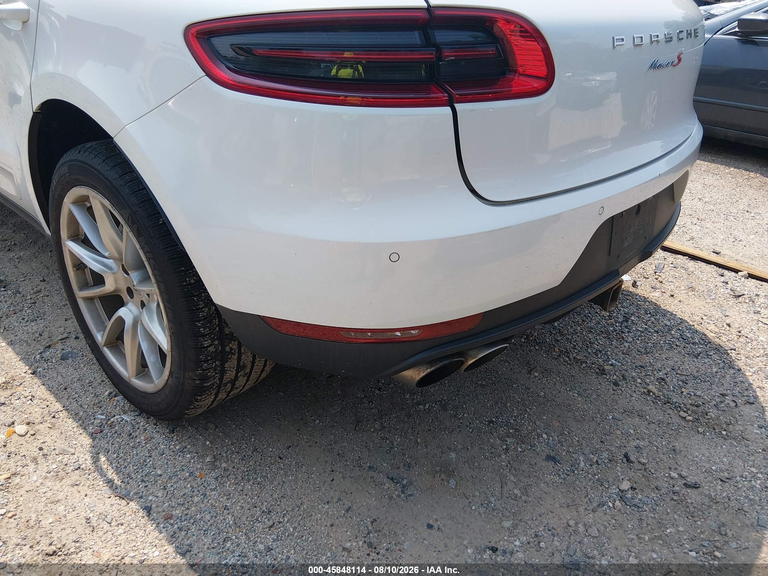 2015 Porsche Macan S Белый vin: WP1AB2A57FLB56336