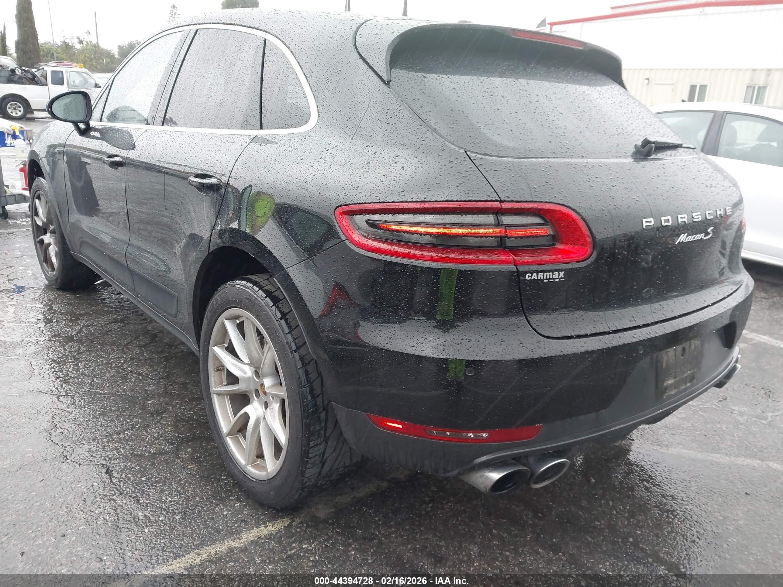 2015 Porsche Macan S Черный vin: WP1AB2A57FLB71693