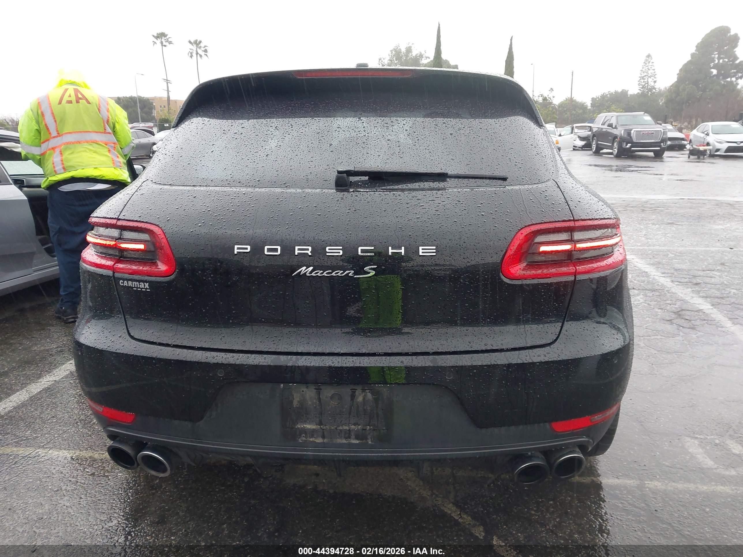 2015 Porsche Macan S Черный vin: WP1AB2A57FLB71693