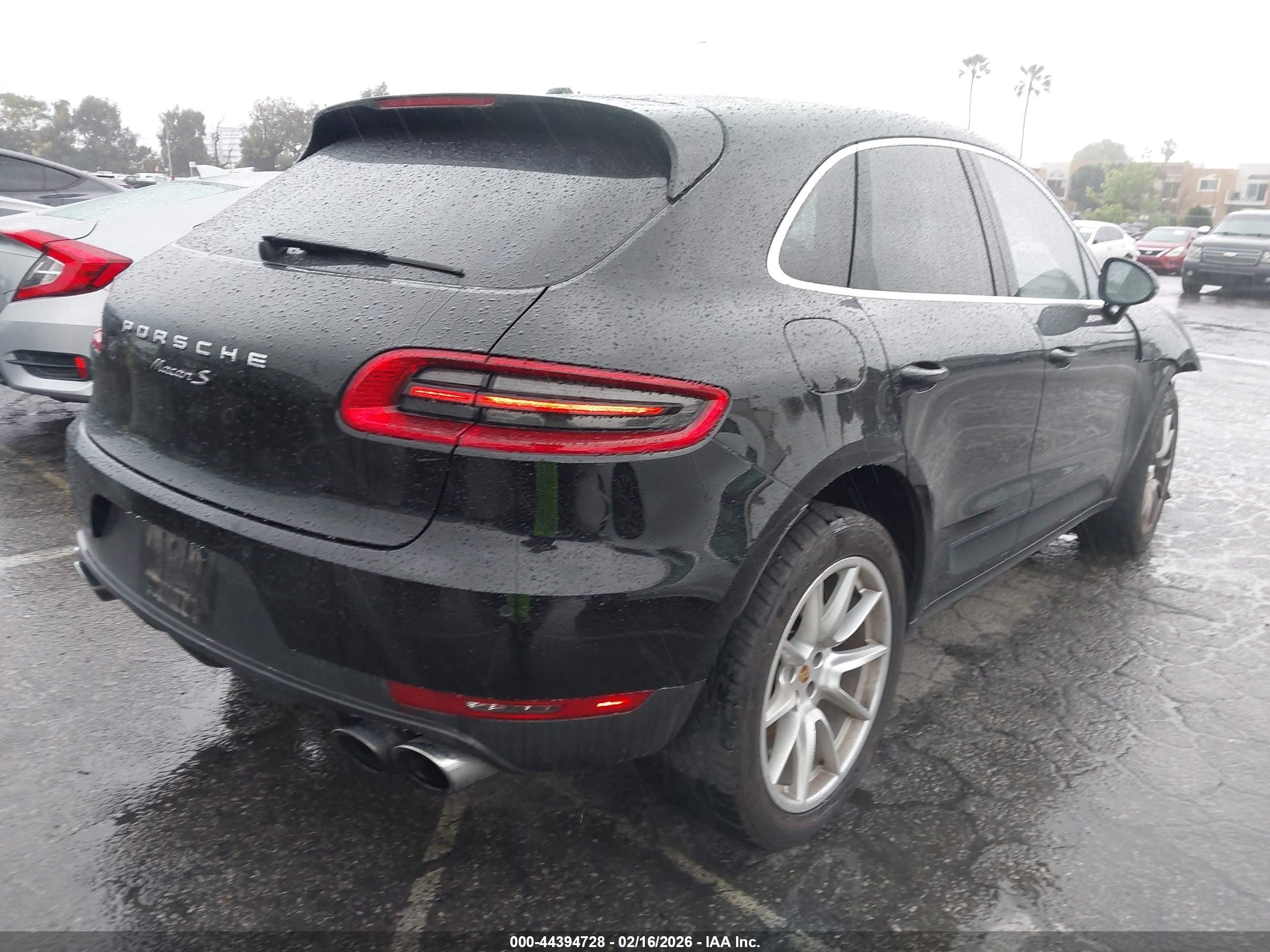 2015 Porsche Macan S Черный vin: WP1AB2A57FLB71693