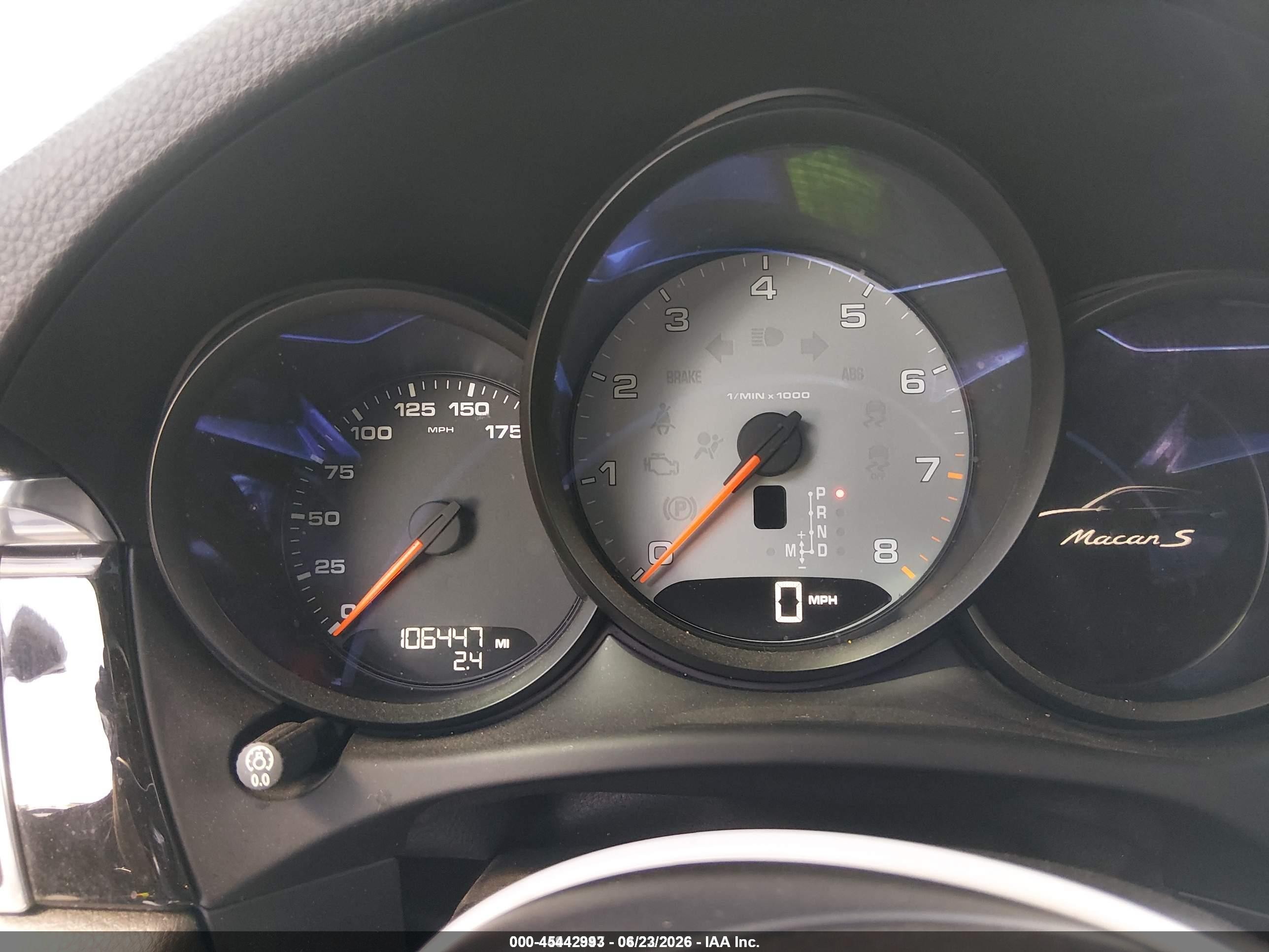 2015 Porsche Macan S Gray vin: WP1AB2A58FLB52392