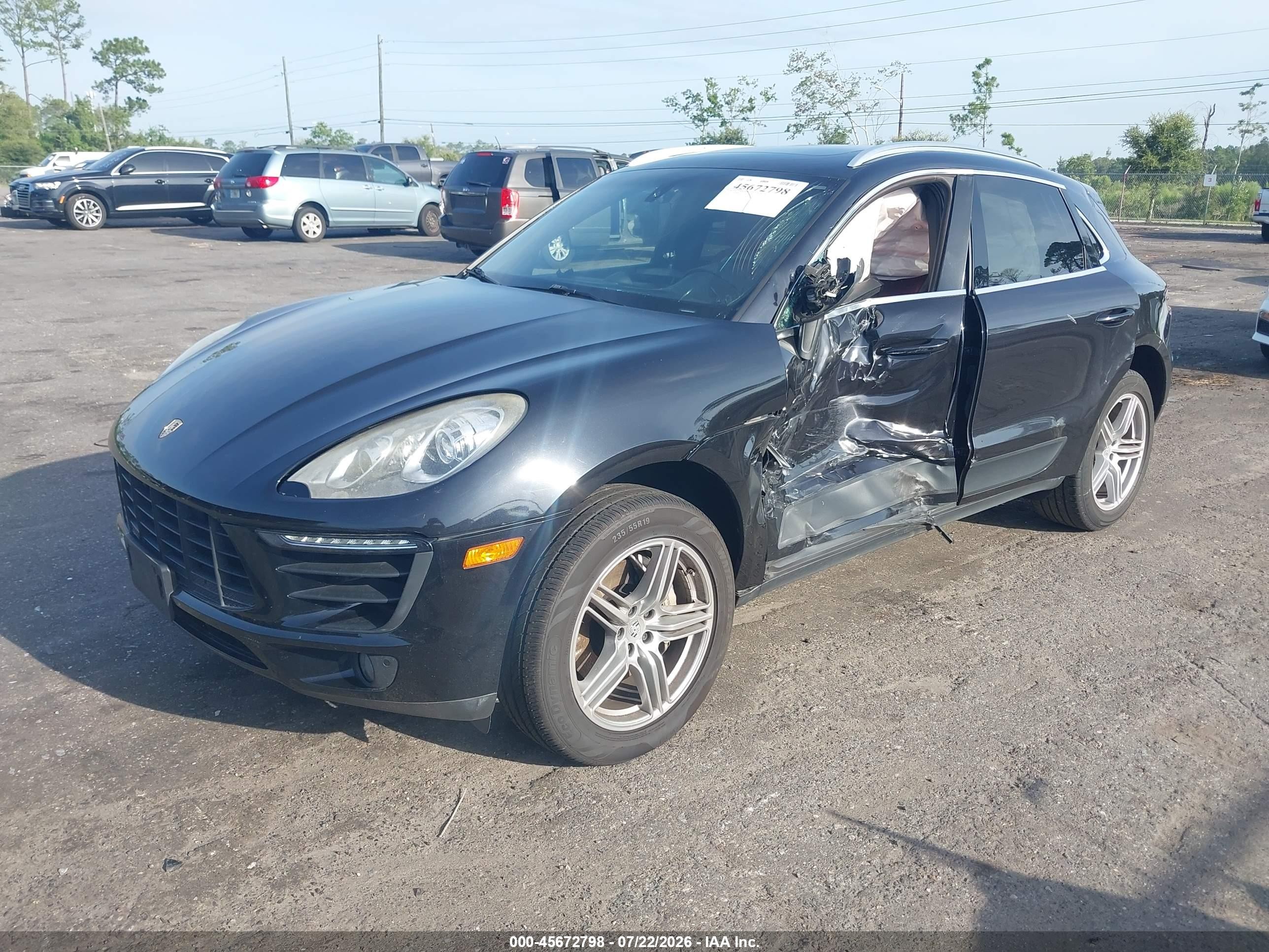 2015 Porsche Macan S Black vin: WP1AB2A58FLB71413