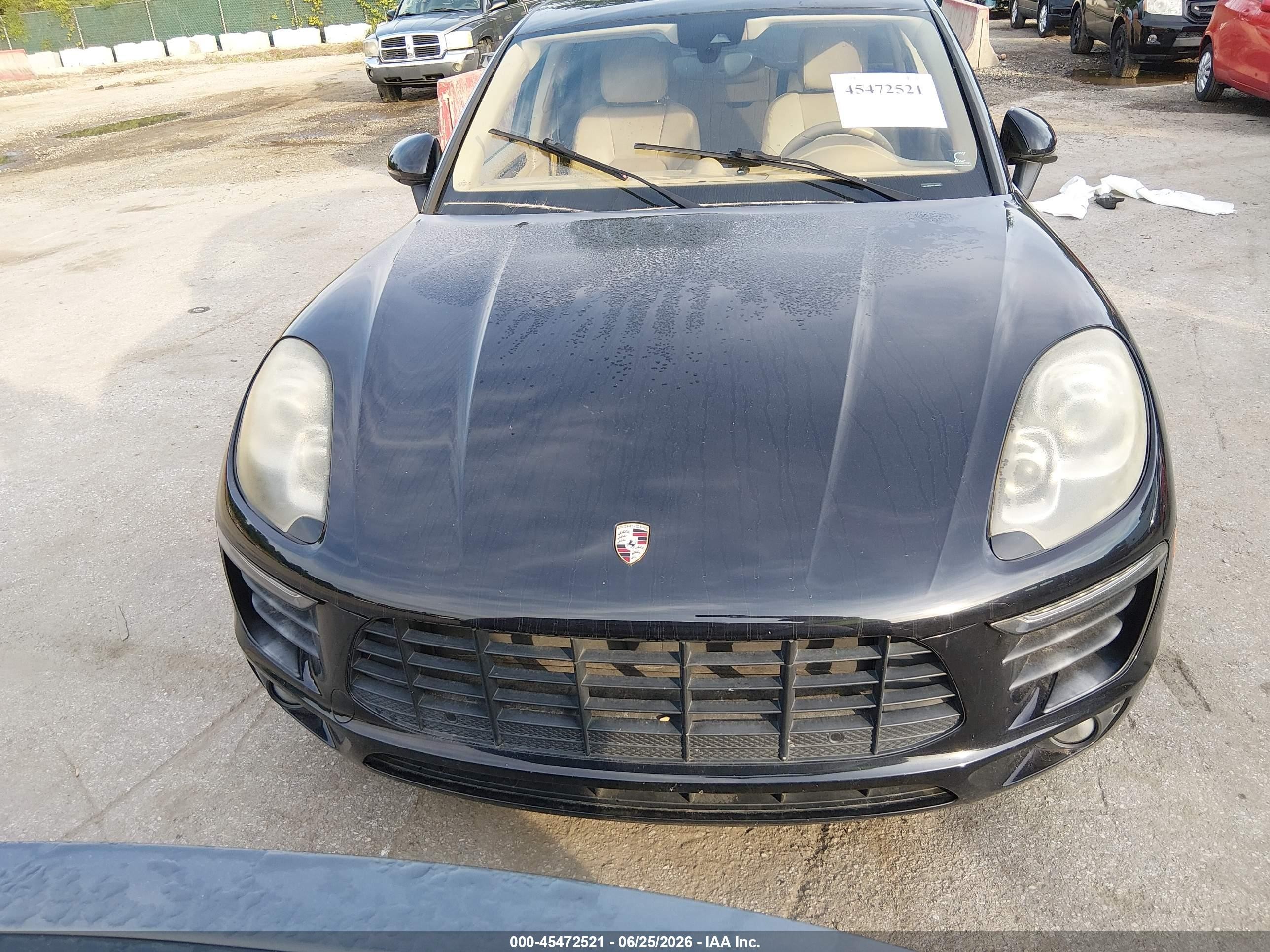 2015 Porsche Macan S Black vin: WP1AB2A59FLB55012
