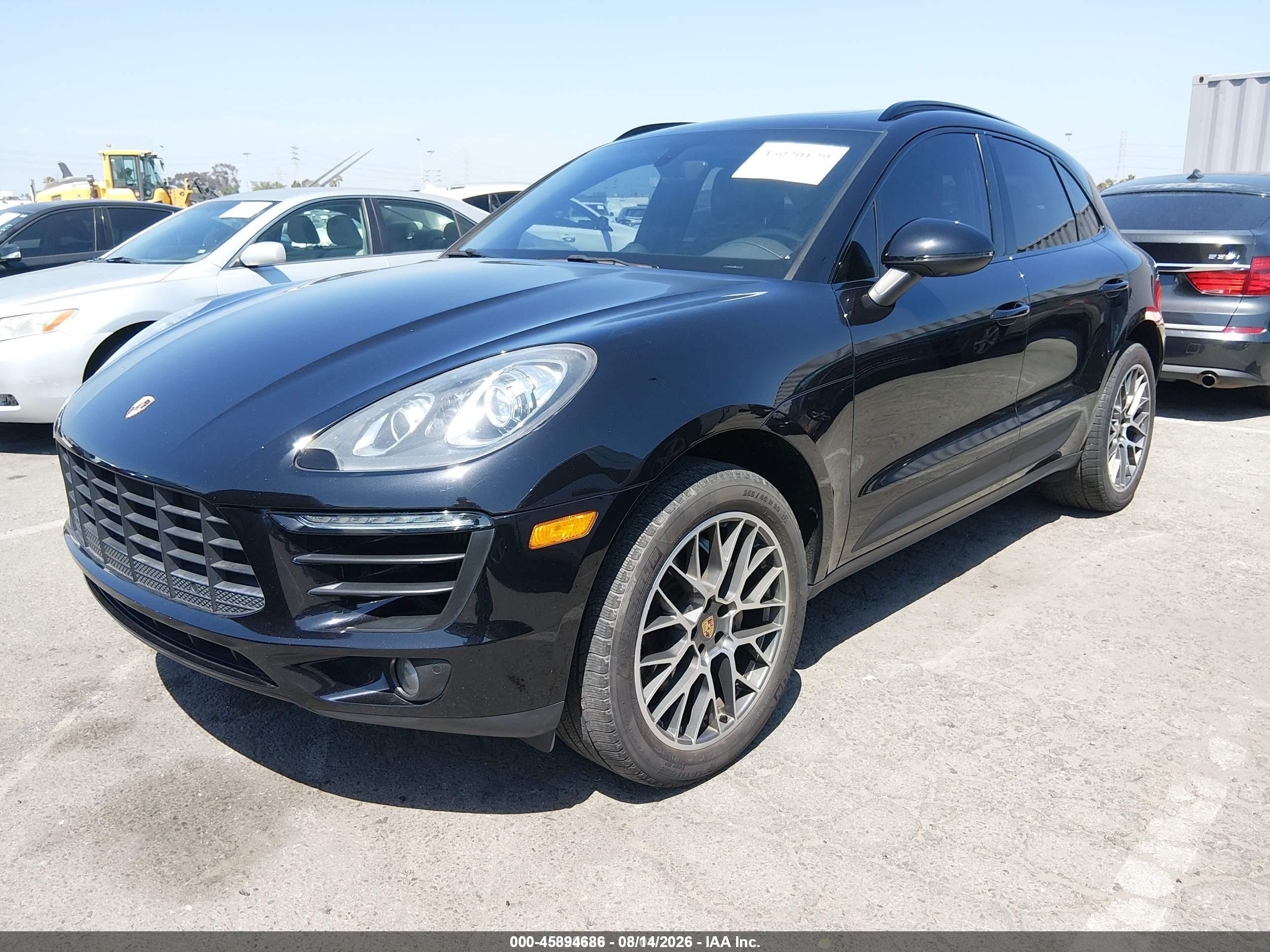 2015 Porsche Macan S Black vin: WP1AB2A59FLB72733
