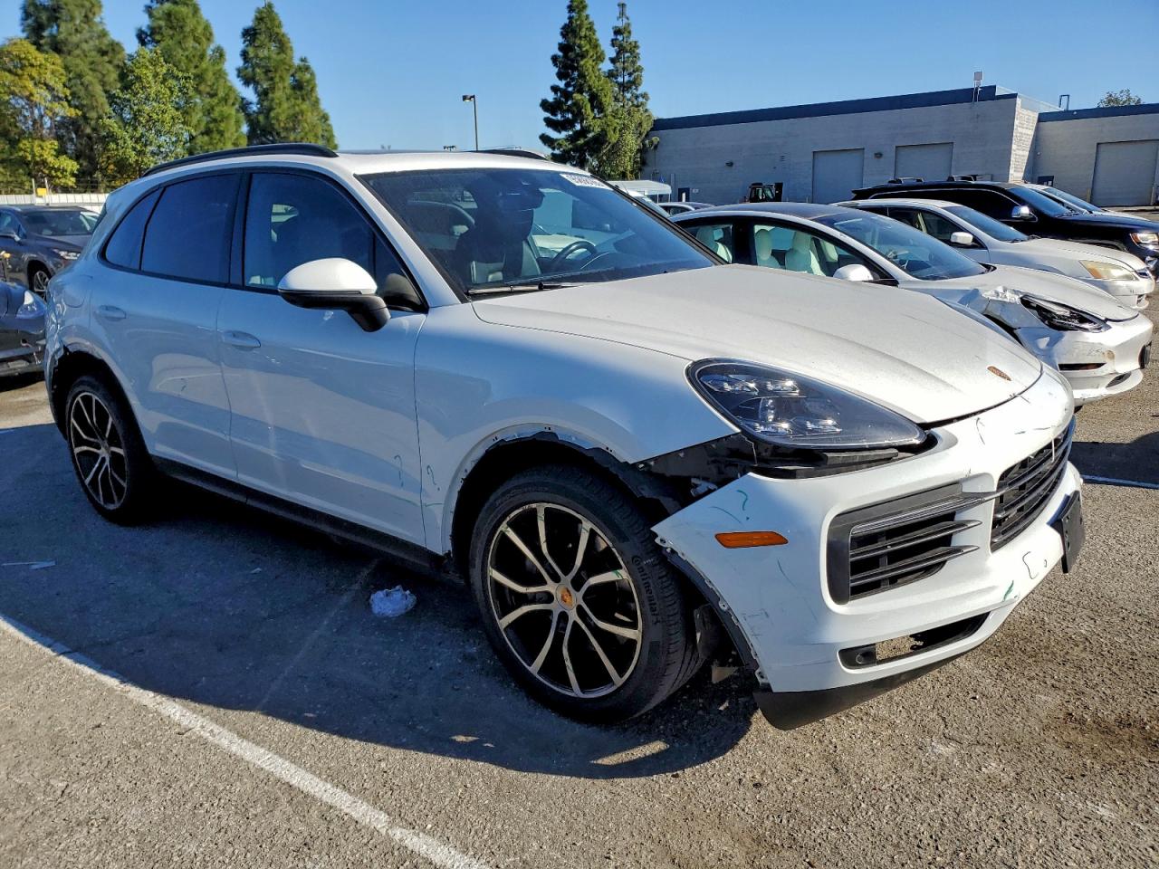 2022 Porsche Cayenne S White vin: WP1AB2AY8NDA31624