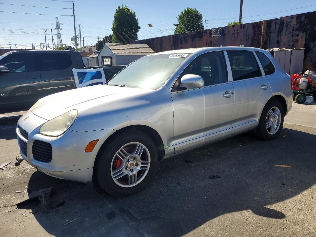 2004 Porsche Cayenne Turbo Silver vin: WP1AC29P24LA90133