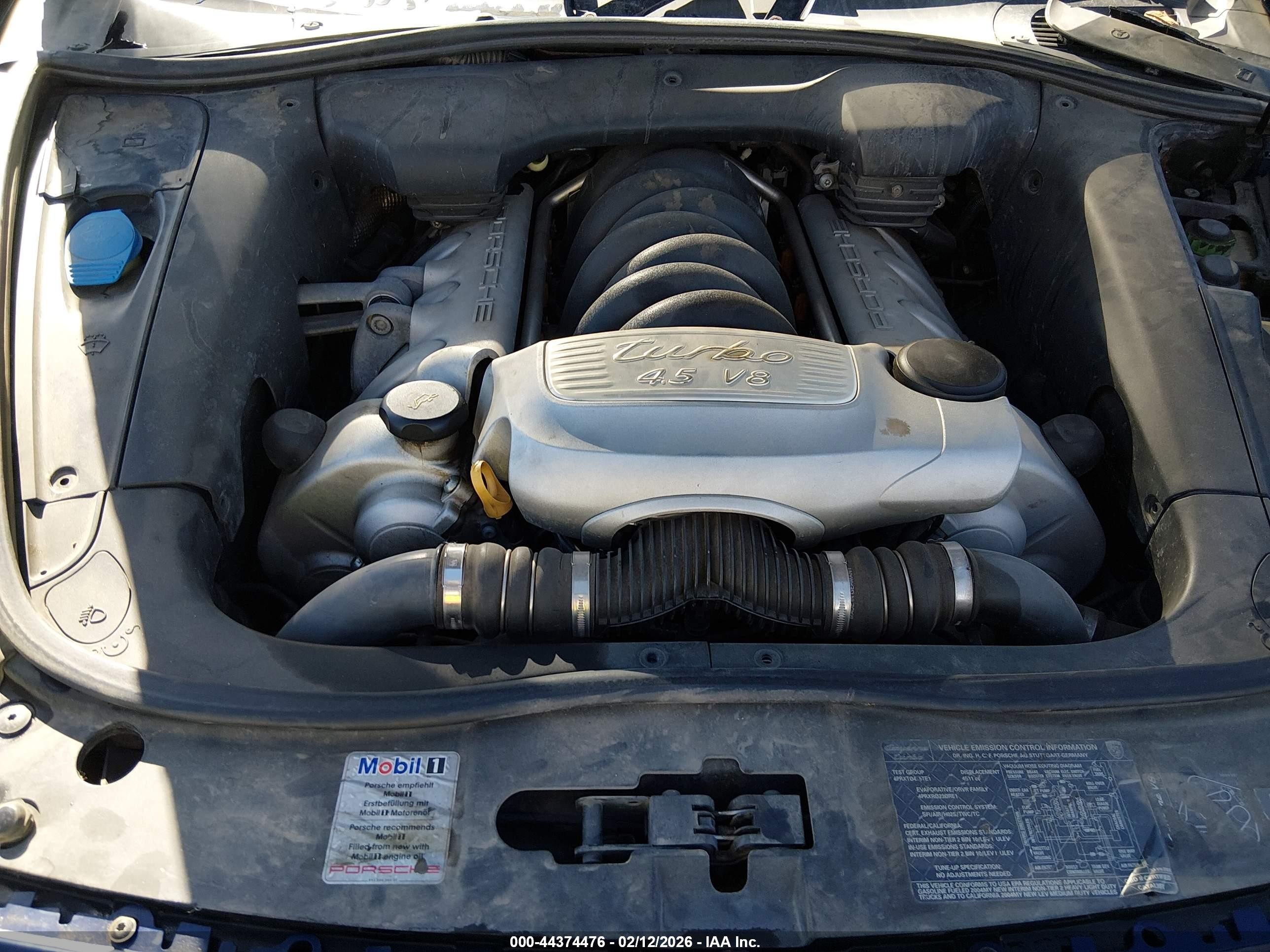 2004 Porsche Cayenne Turbo Blue vin: WP1AC29P34LA94689