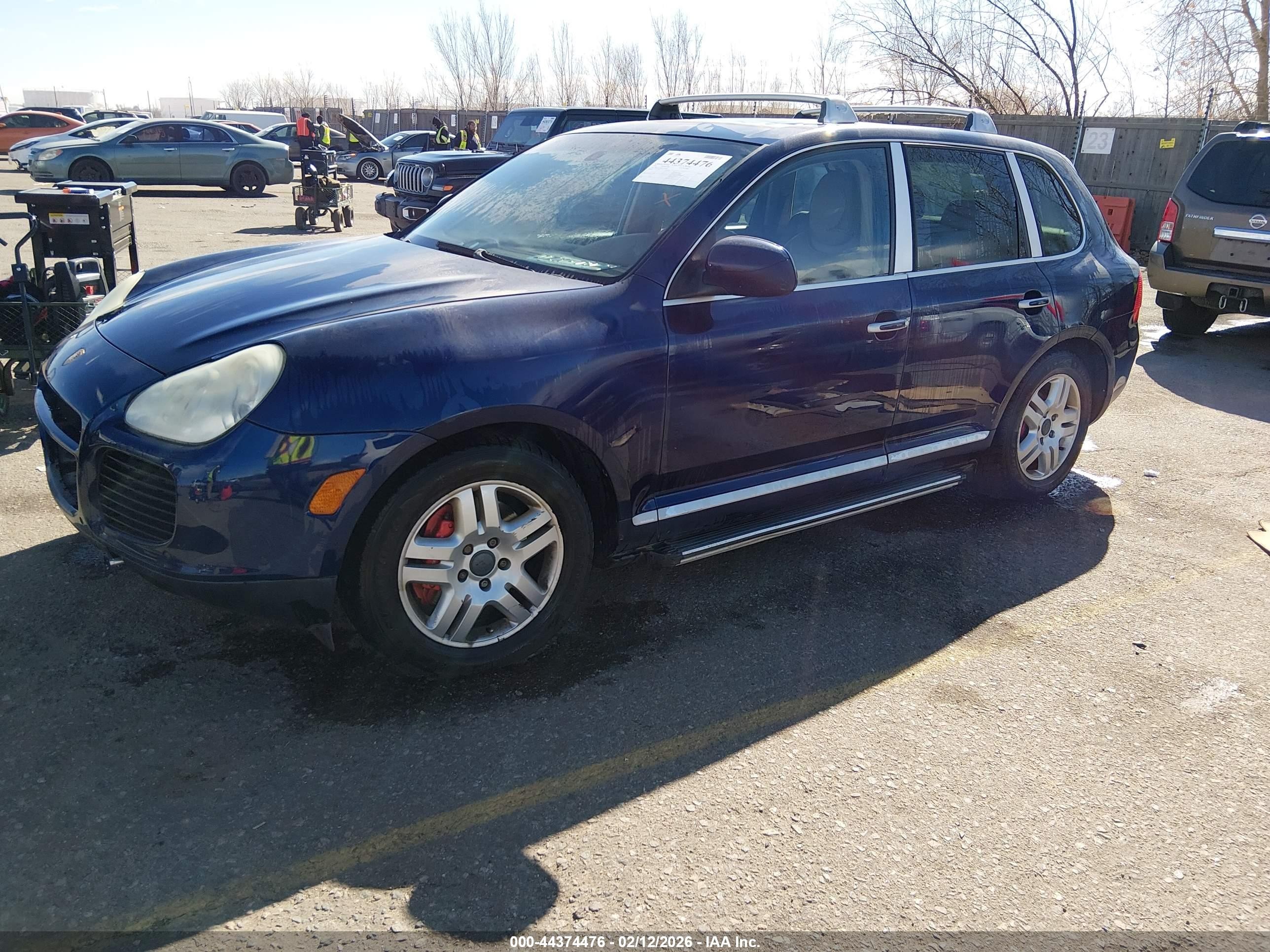 2004 Porsche Cayenne Turbo Blue vin: WP1AC29P34LA94689