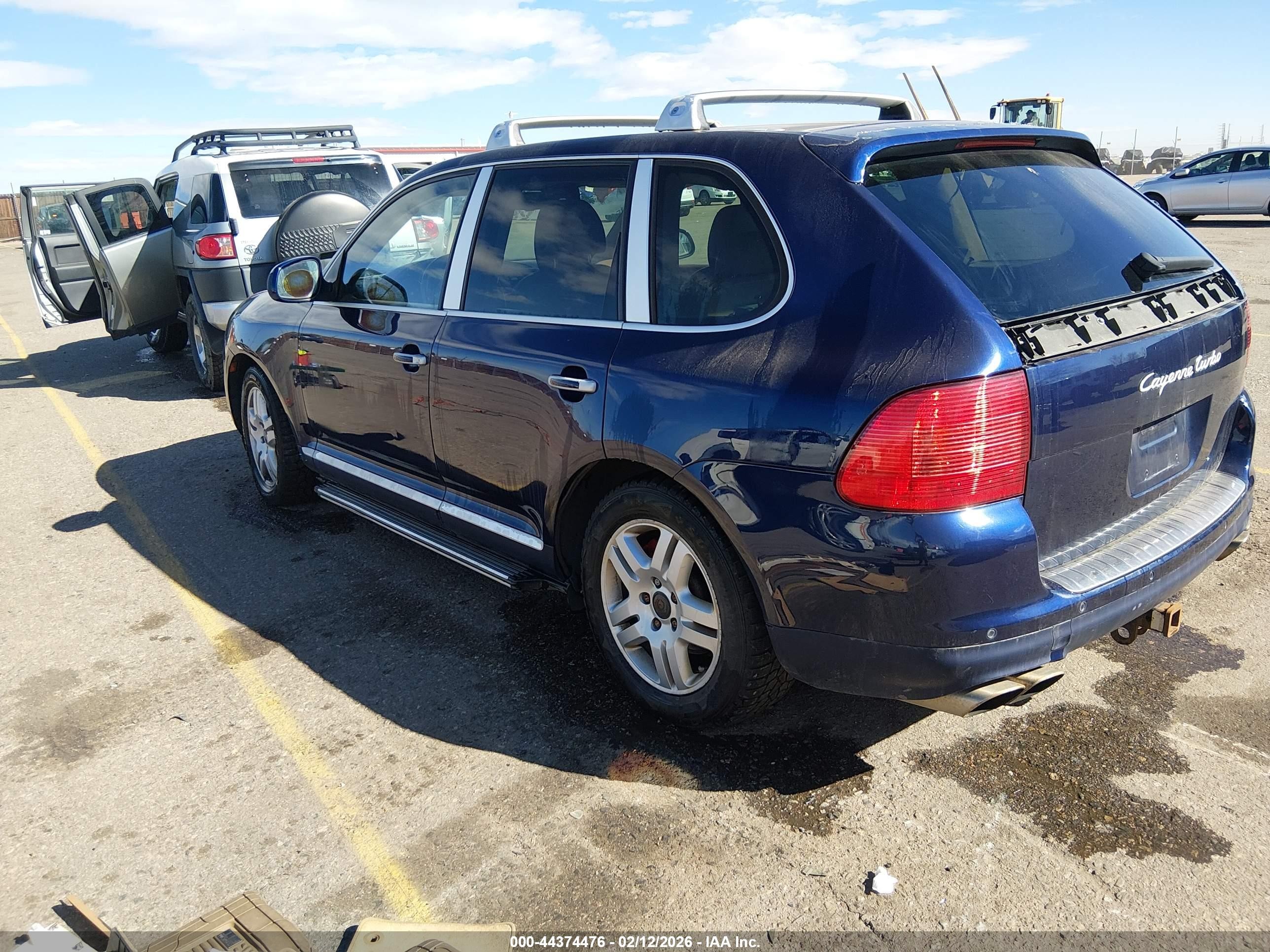 2004 Porsche Cayenne Turbo Blue vin: WP1AC29P34LA94689