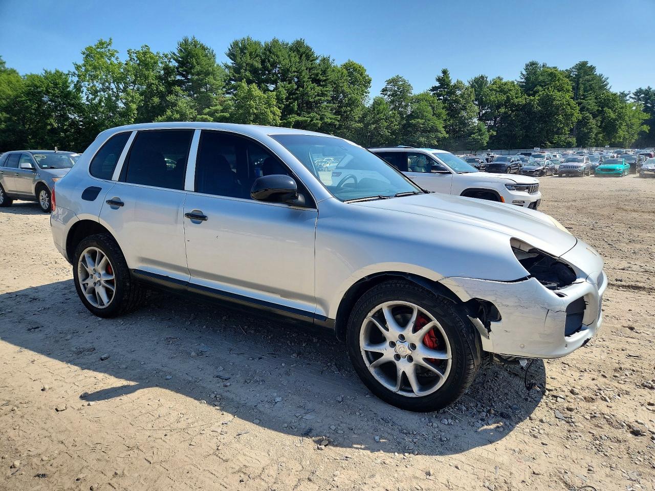 2005 Porsche Cayenne Turbo Silver vin: WP1AC29P35LA90577