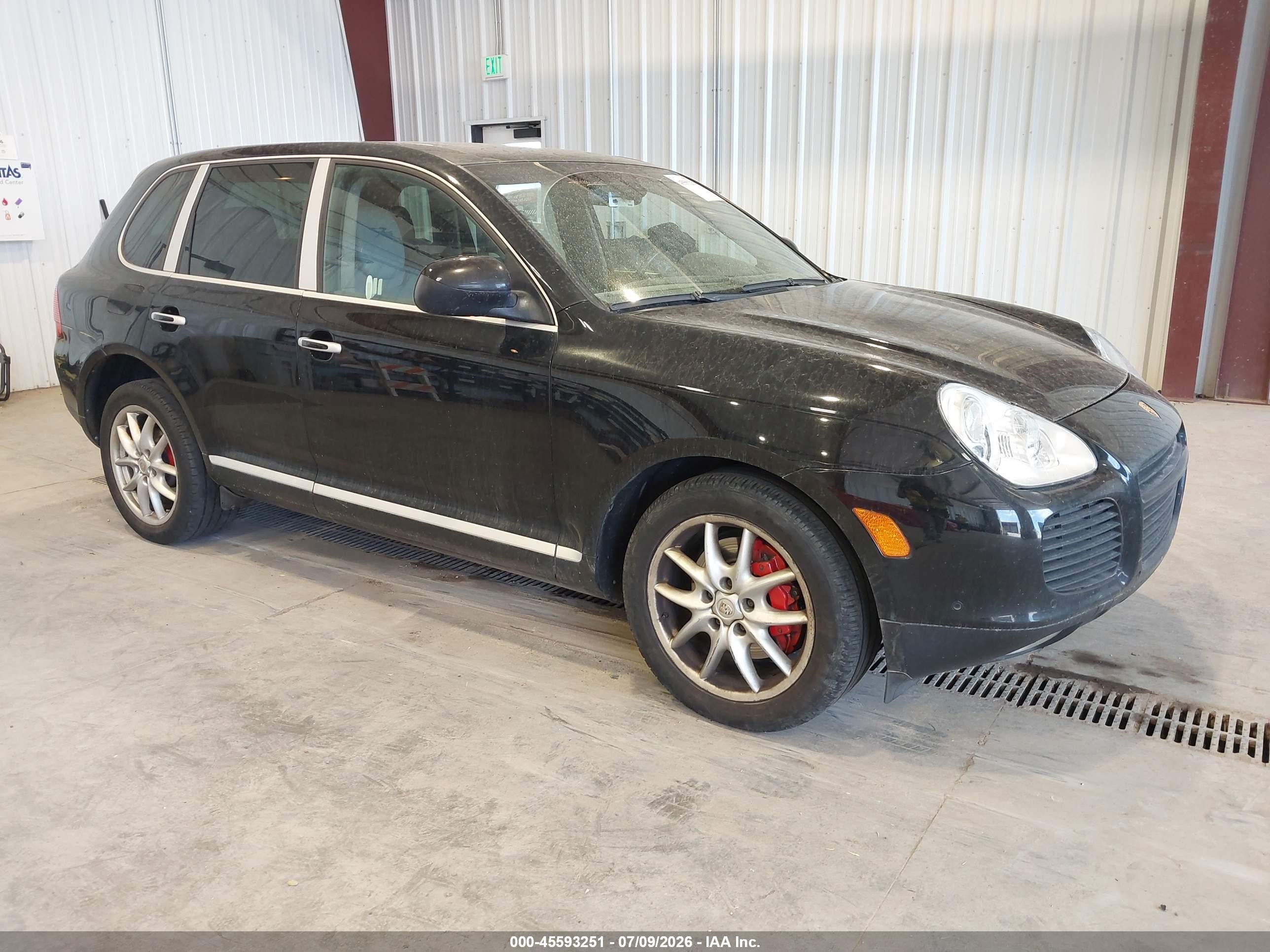 2004 Porsche Cayenne Turbo Черный vin: WP1AC29P74LA93173