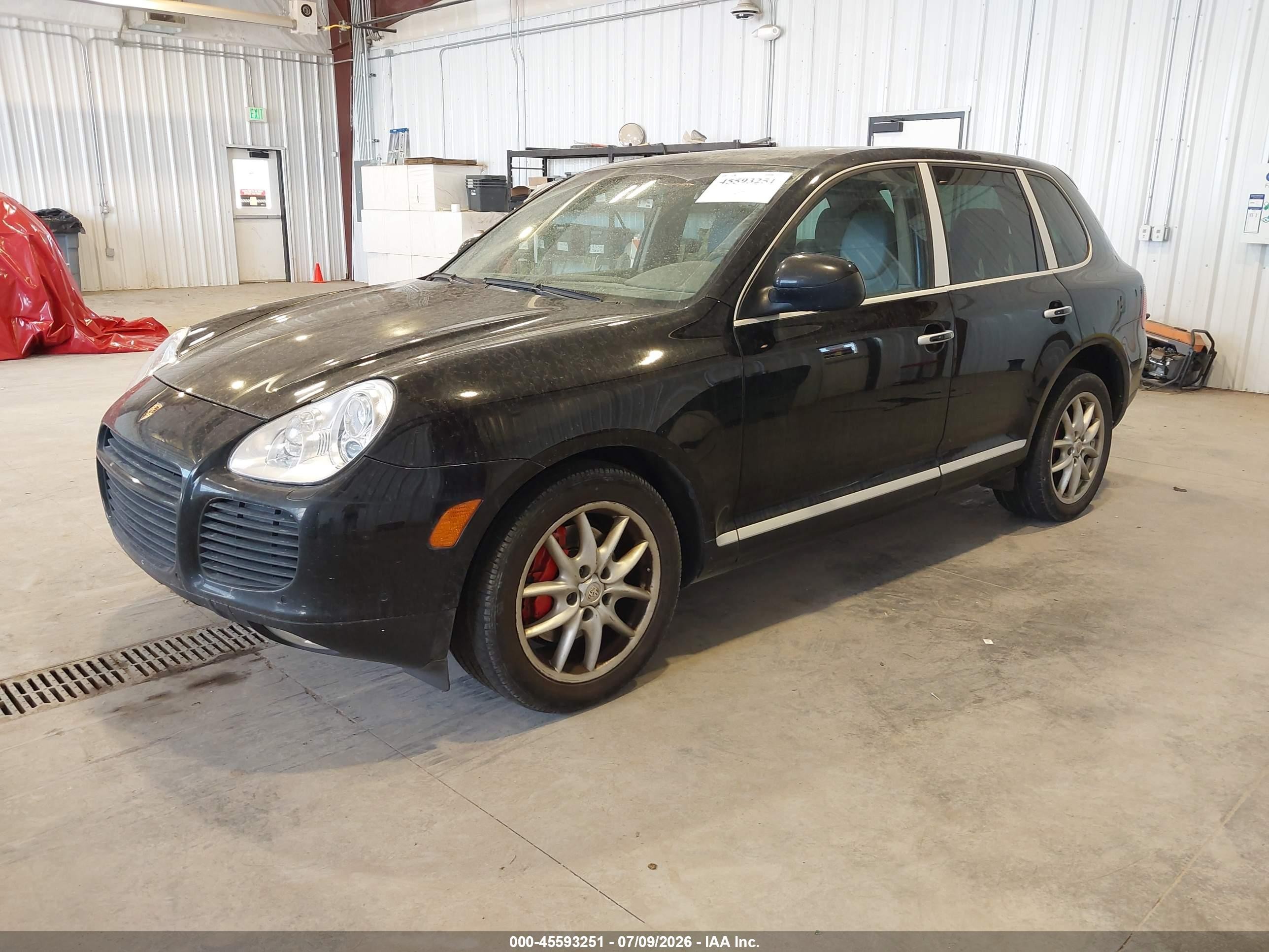 2004 Porsche Cayenne Turbo Черный vin: WP1AC29P74LA93173