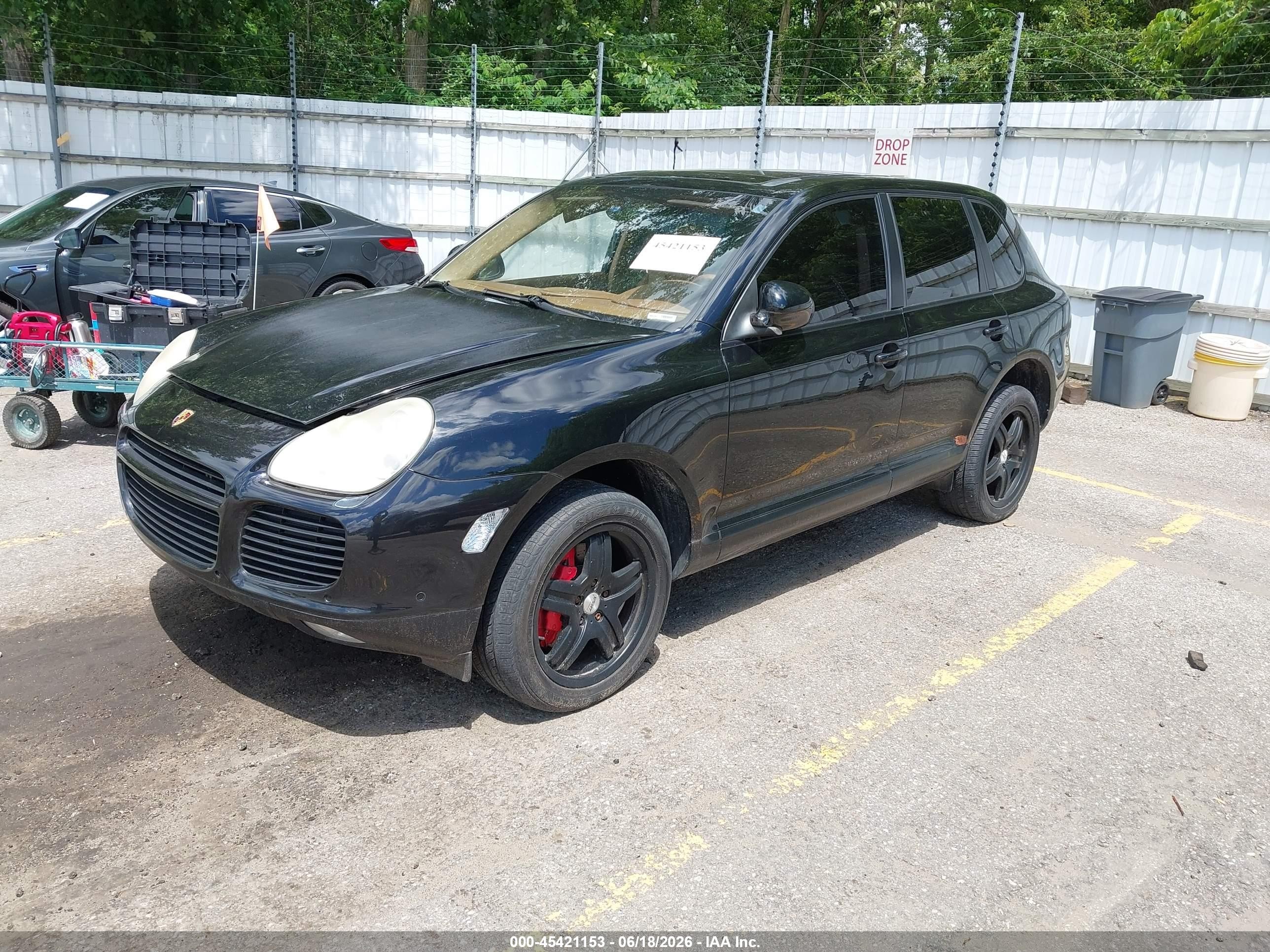 2006 Porsche Cayenne Turbo/turbo S Black vin: WP1AC29P76LA90597