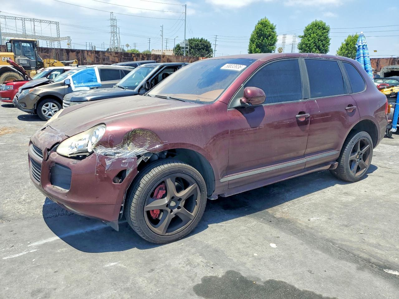 2006 Porsche Cayenne Turbo Burgundy vin: WP1AC29PX6LA90738