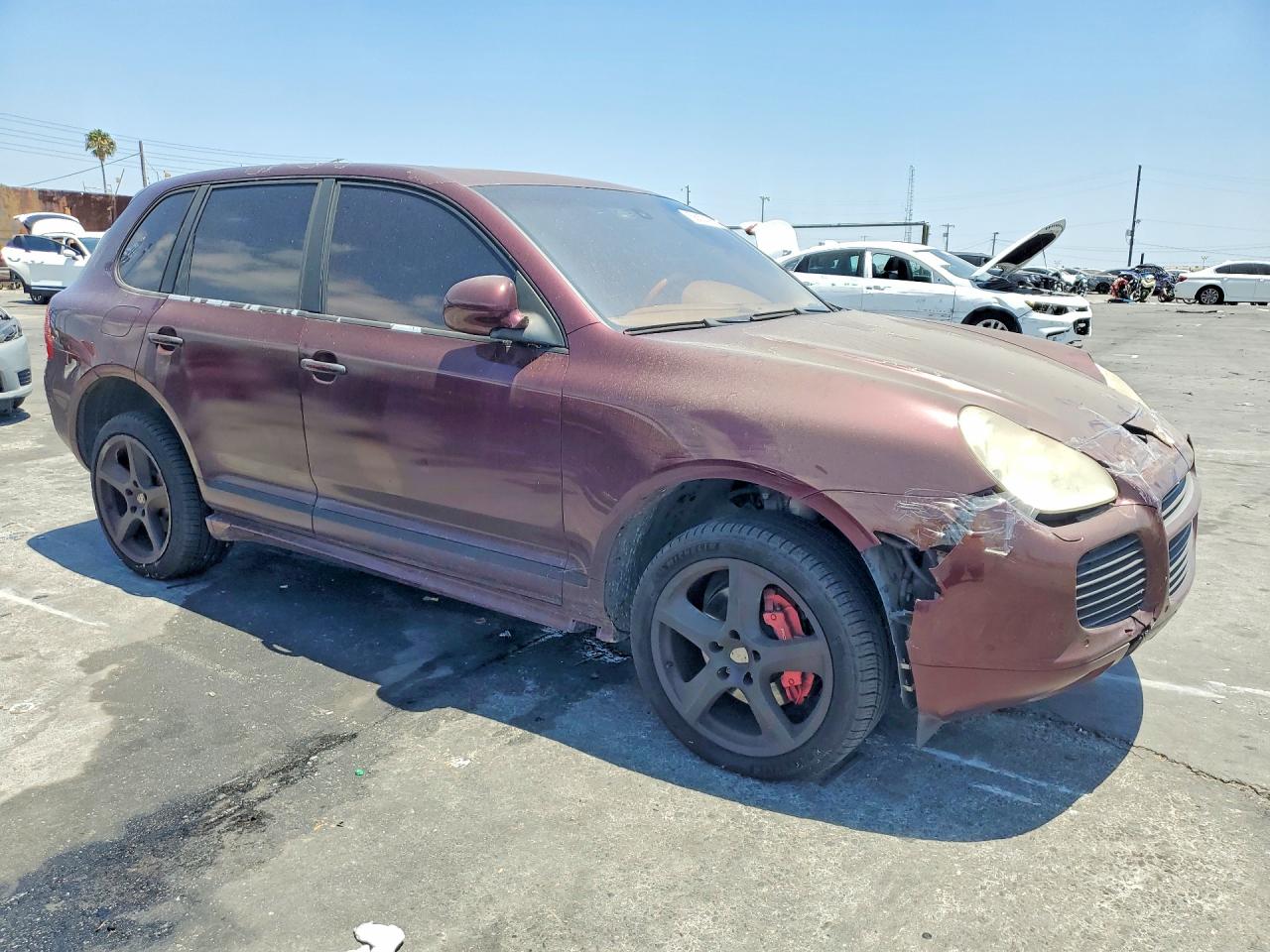 2006 Porsche Cayenne Turbo Burgundy vin: WP1AC29PX6LA90738